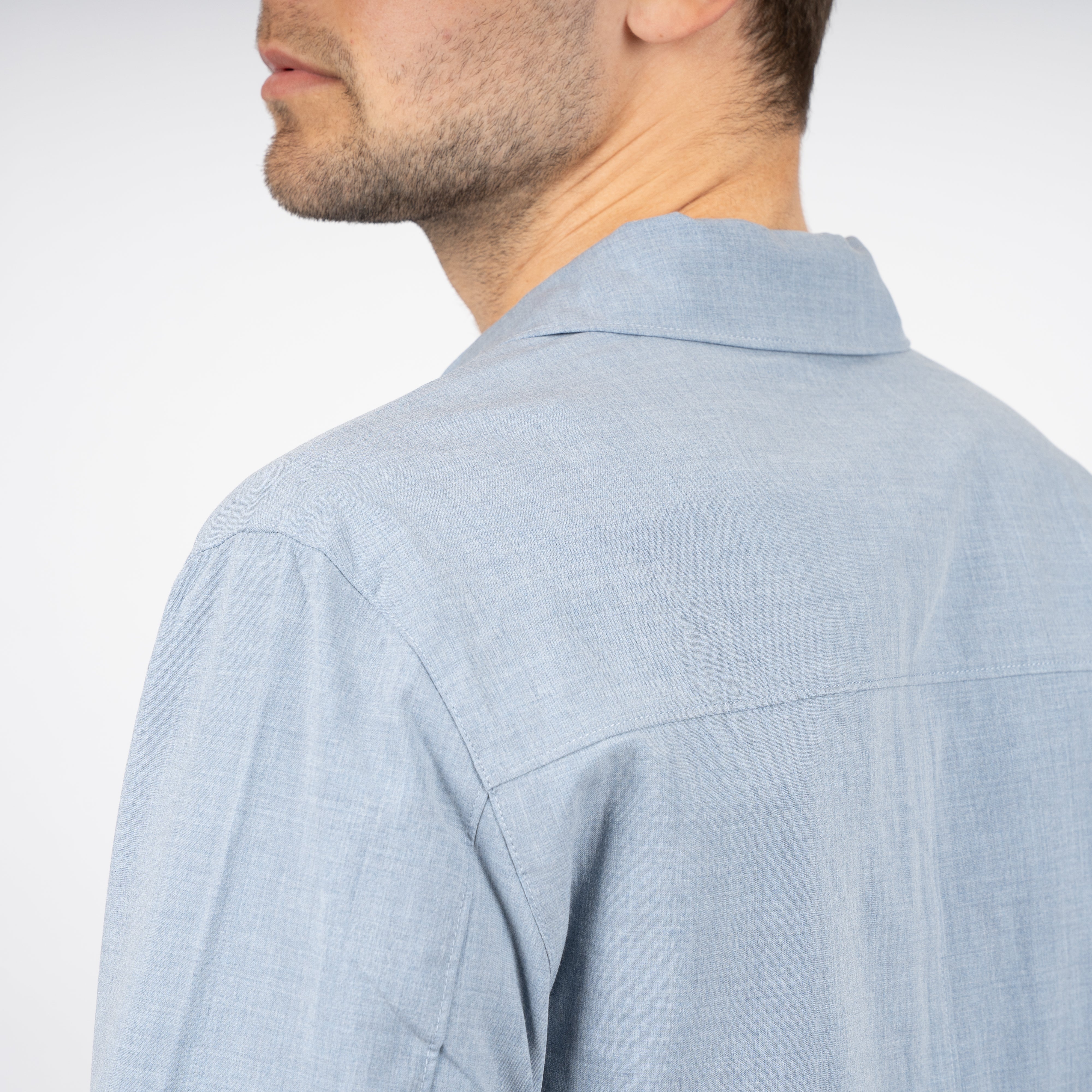 SEVEN DIALS Overshirt Lichtblauw | Ronan