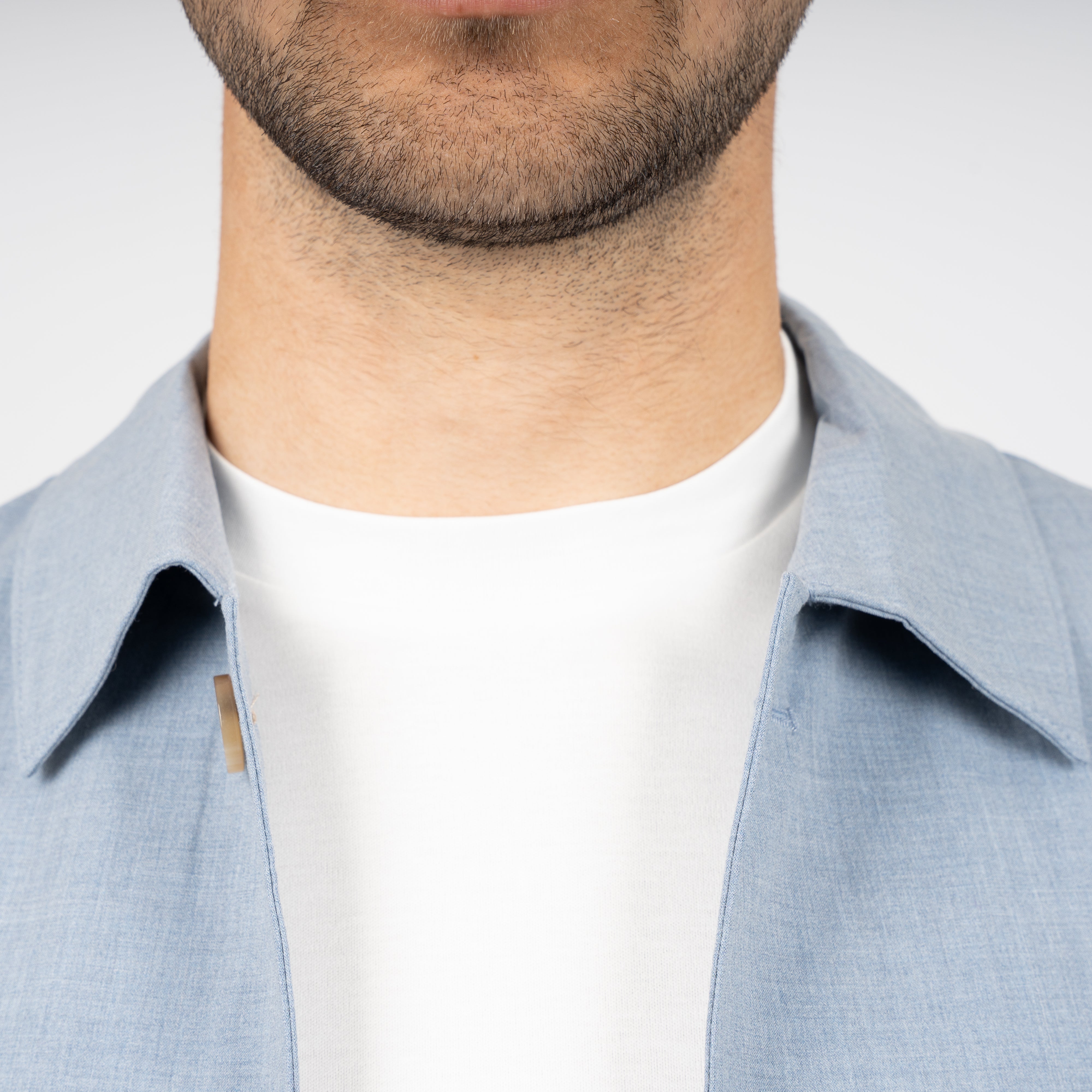 SEVEN DIALS Overshirt Lichtblauw | Ronan