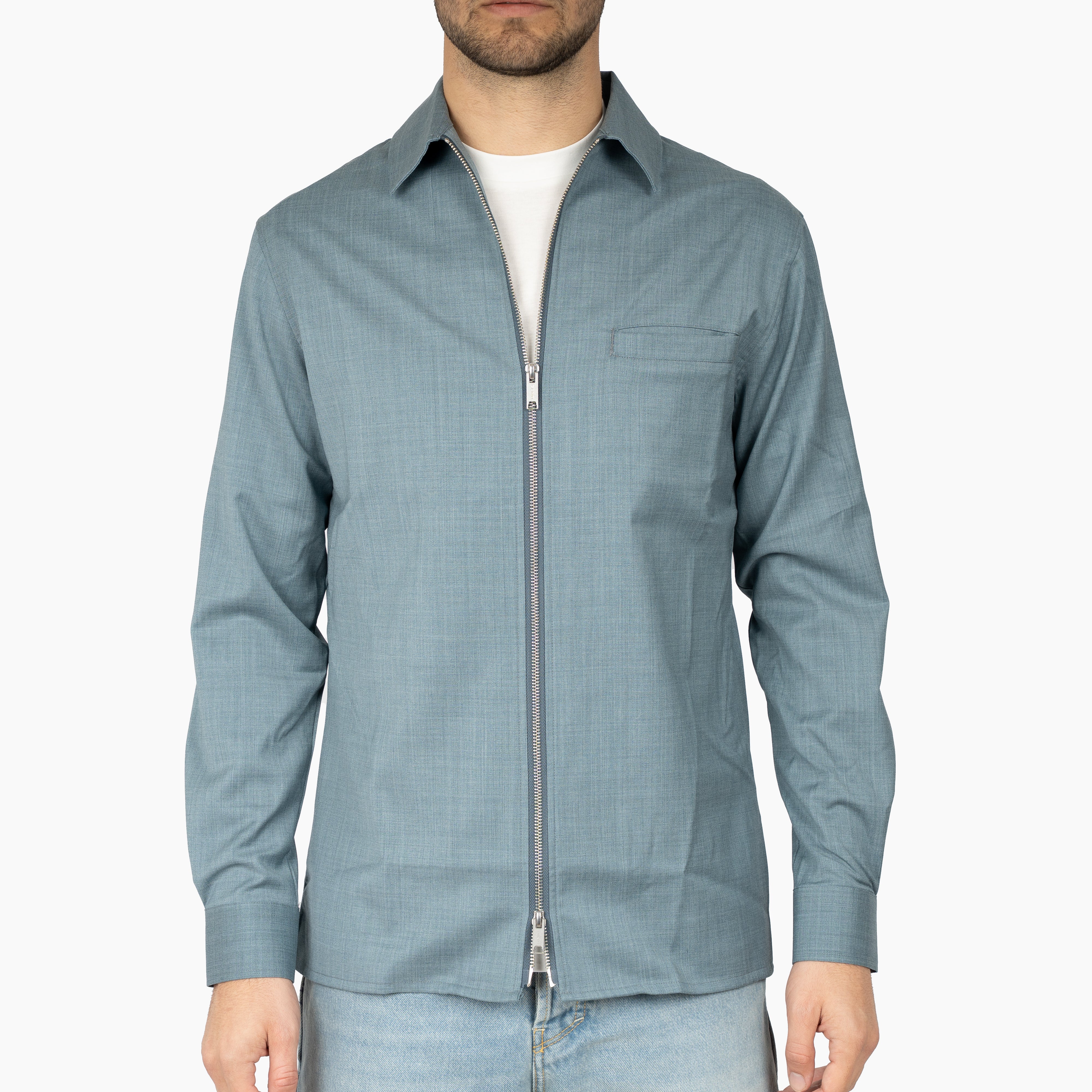 Genti Overshirt Aquablauw | Marzotto B-Dynamic