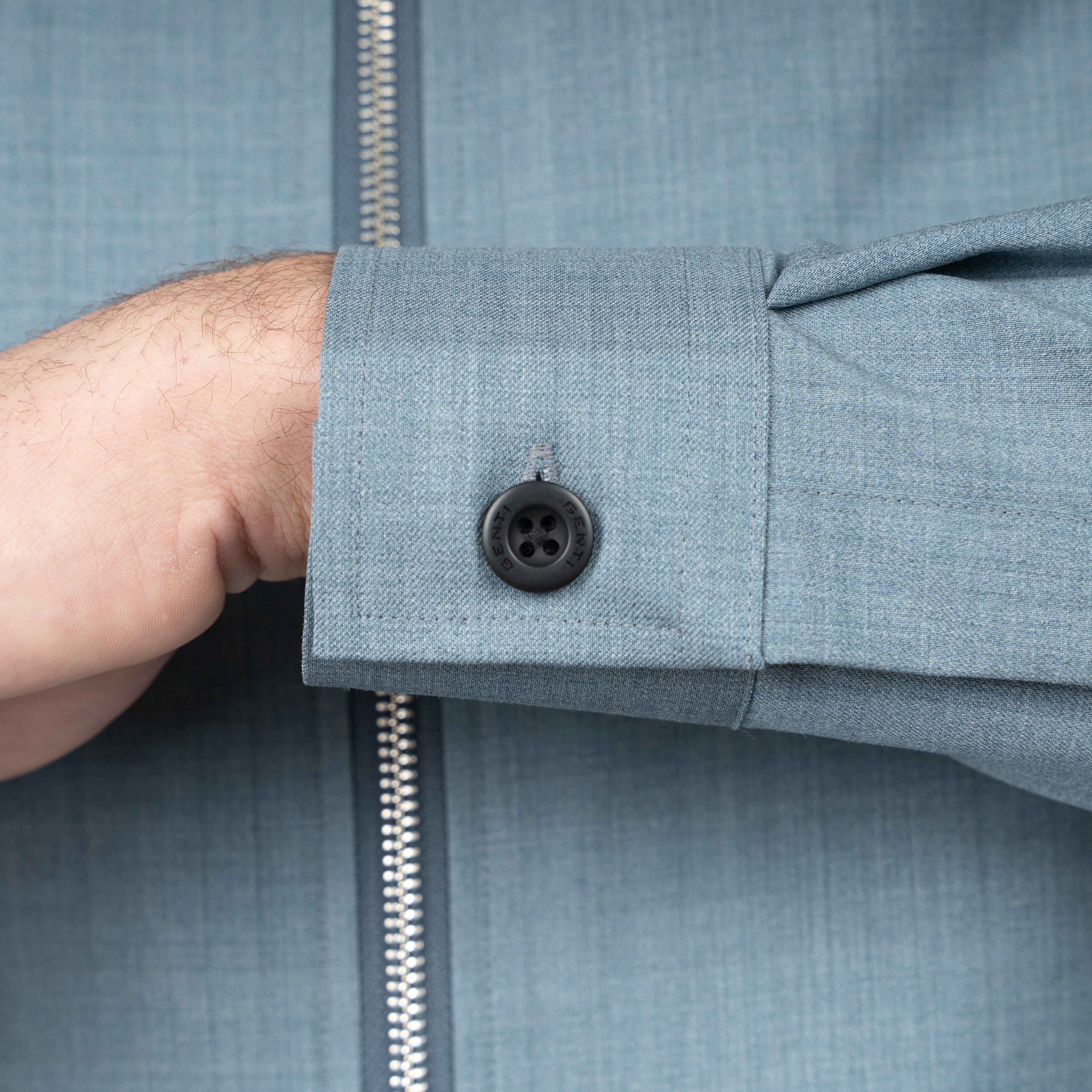 Genti Overshirt Aquablauw | Marzotto B-Dynamic