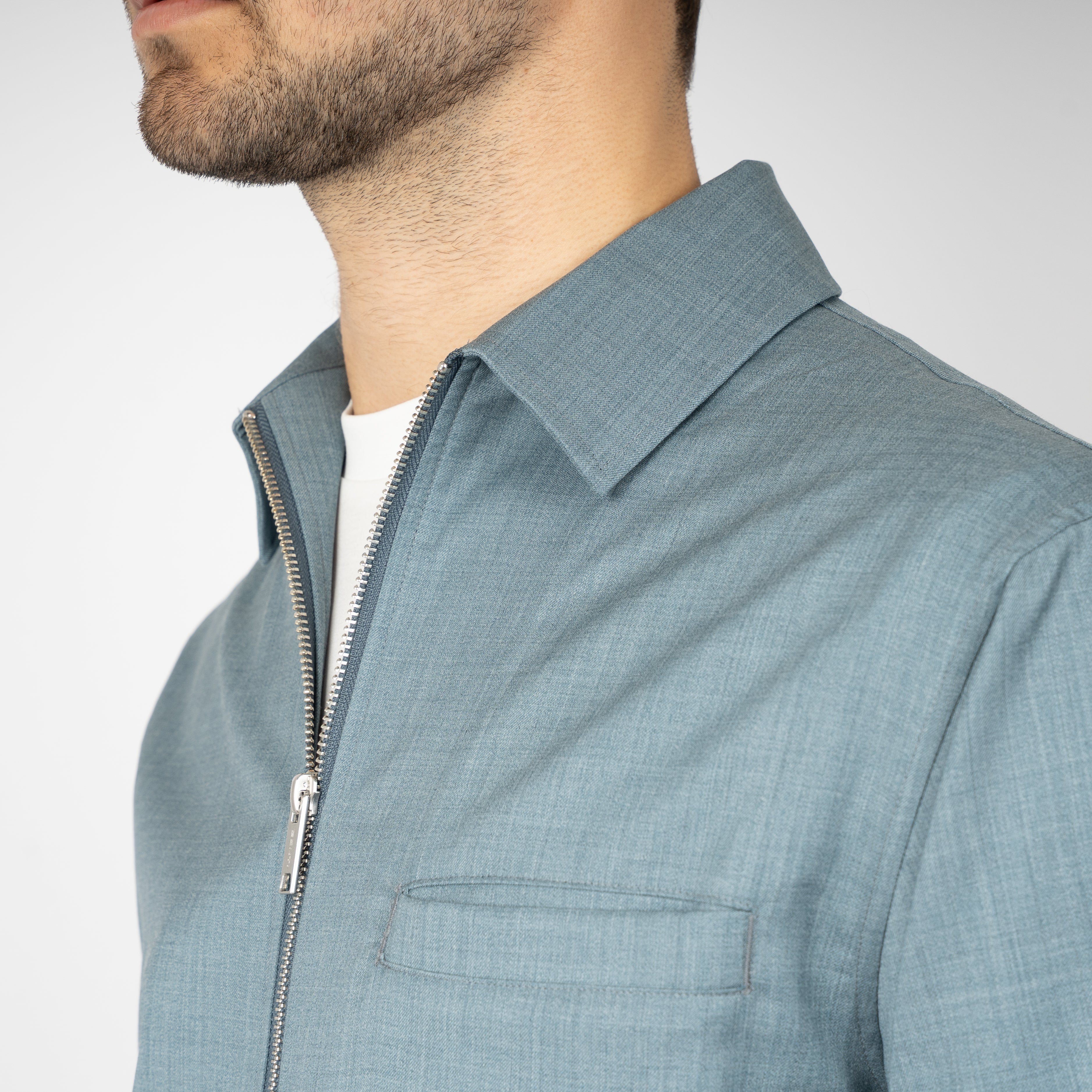 Genti Overshirt Aquablauw | Marzotto B-Dynamic