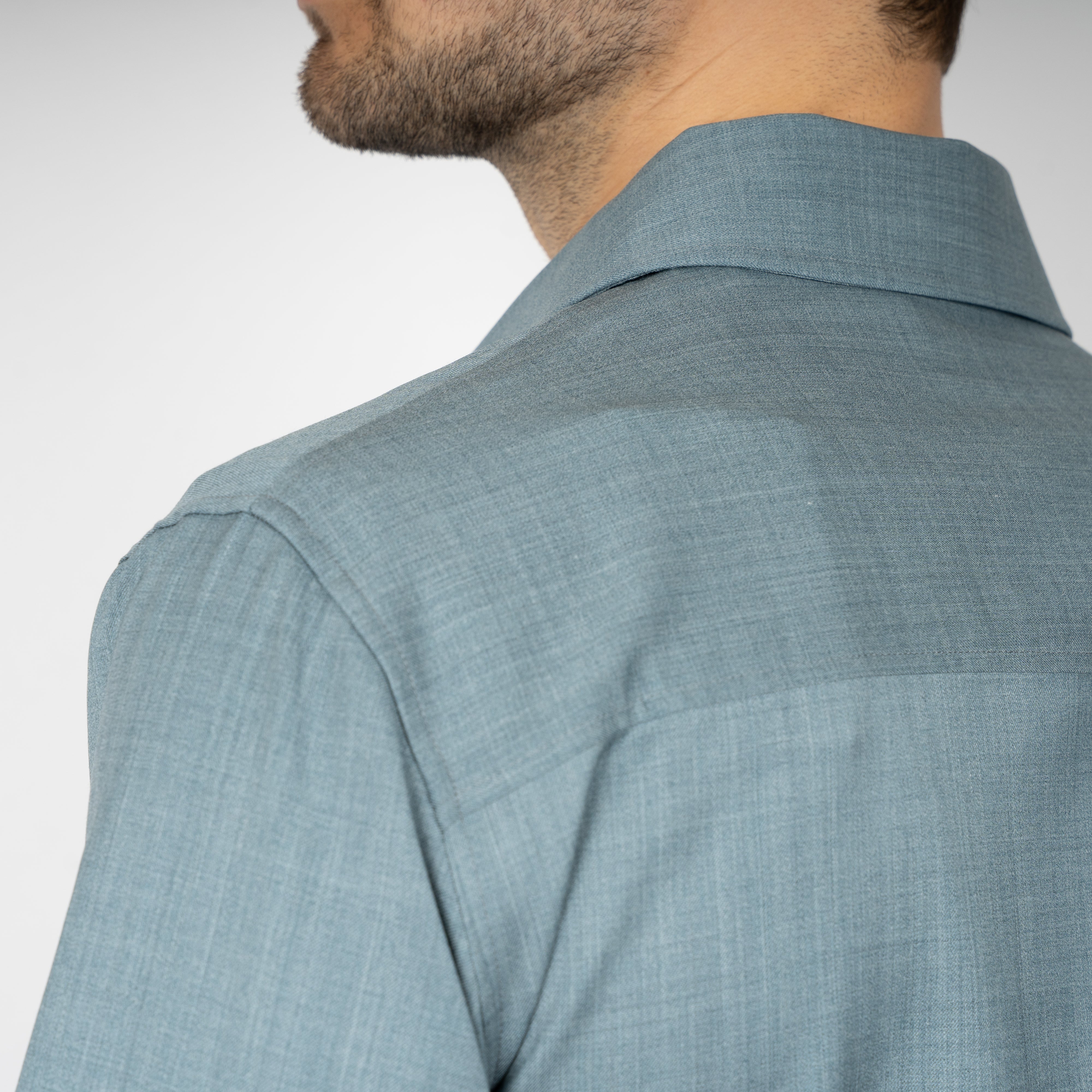 Genti Overshirt Aquablauw | Marzotto B-Dynamic