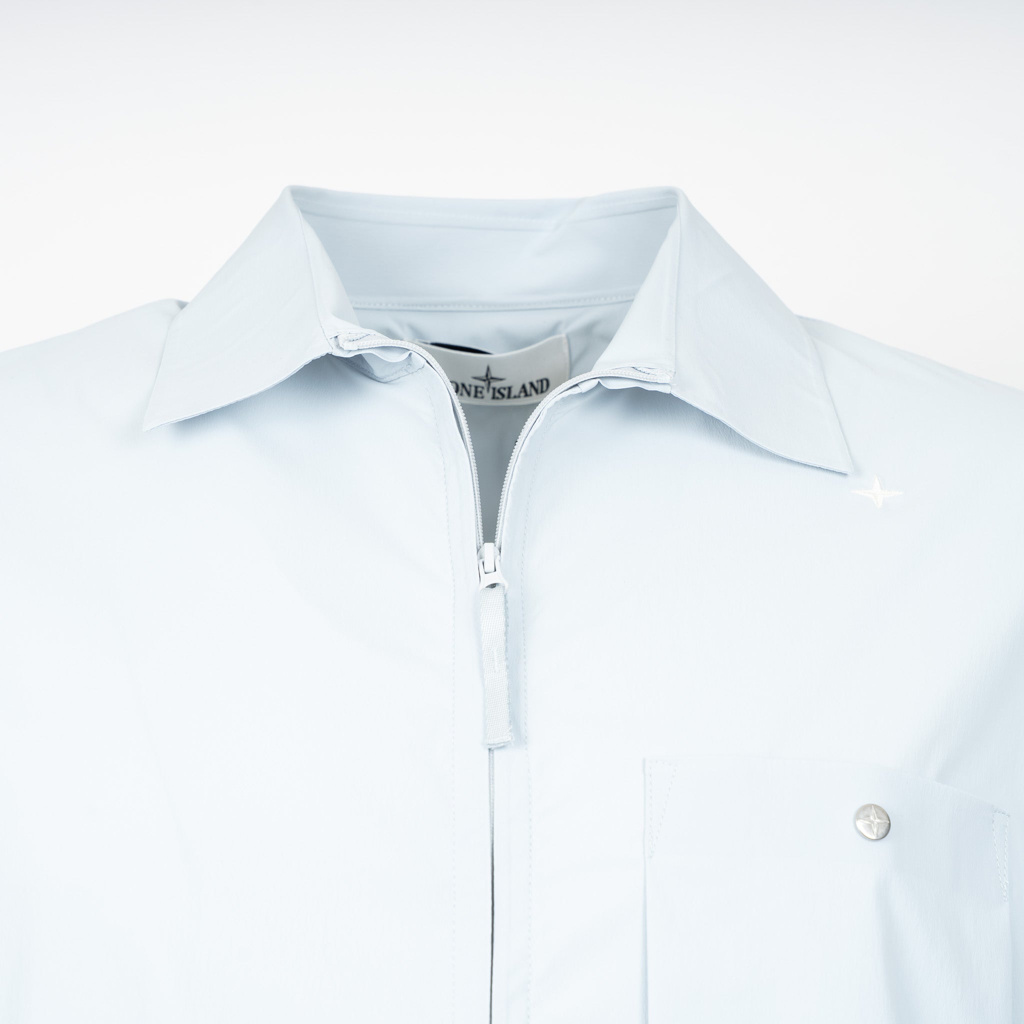 Stone Island Overshirt Lichtblauw | Stellina