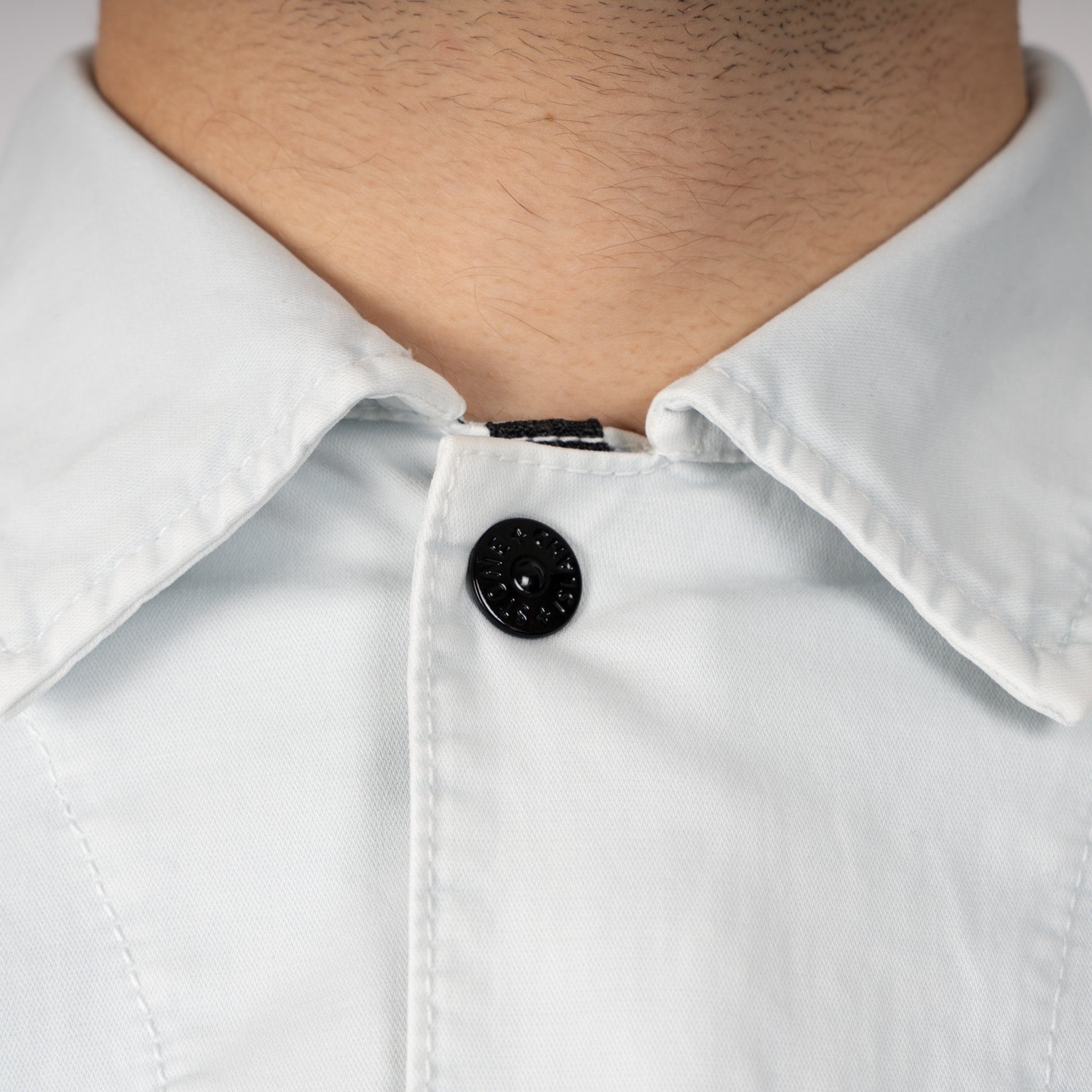 Stone Island Overshirt Lichtblauw | 'OLD' Effect