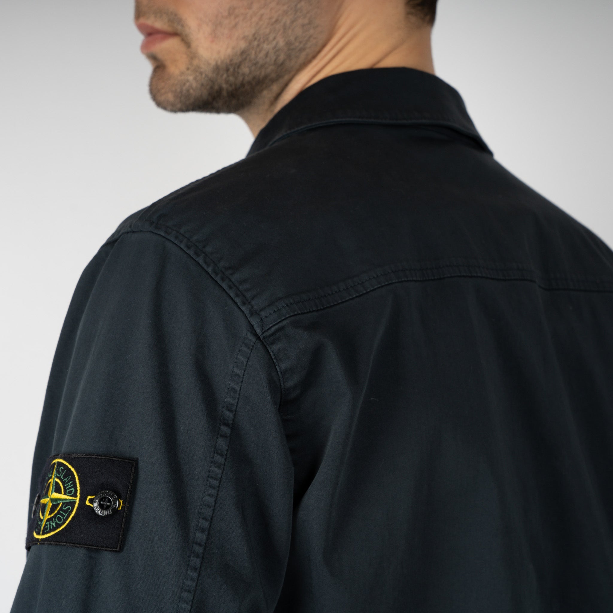 Stone Island Overshirt Blauw | Cotton Satin