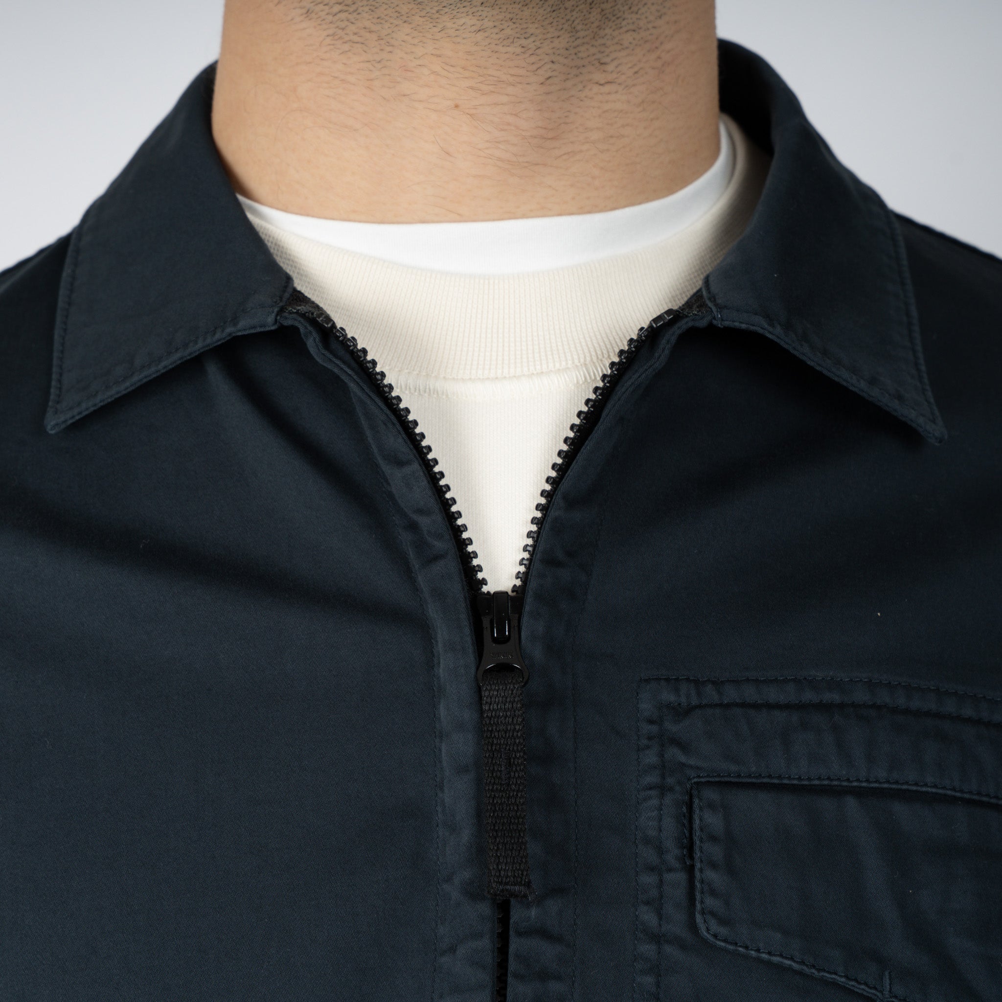 Stone Island Overshirt Blauw | Cotton Satin