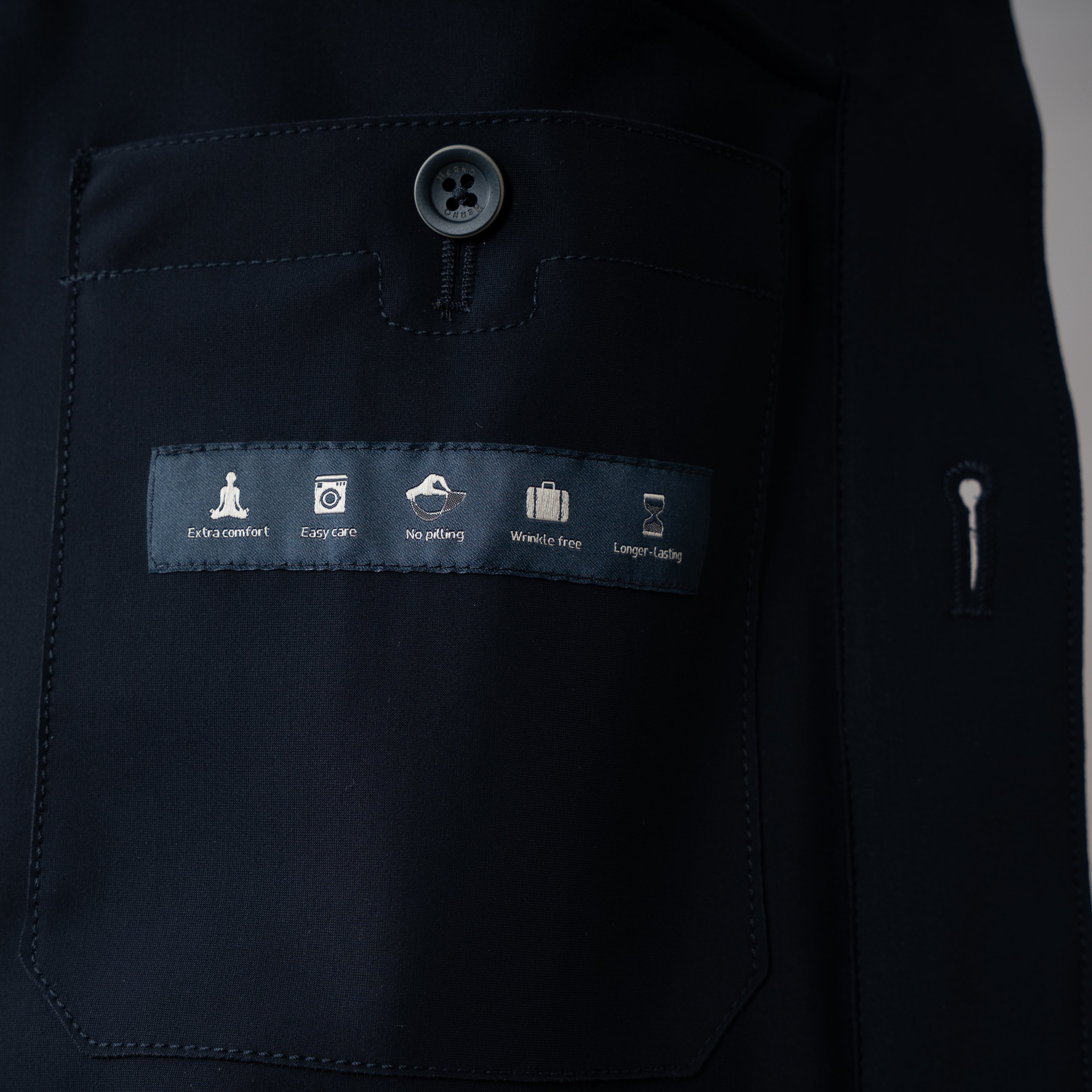 Herno Overshirt Donkerblauw