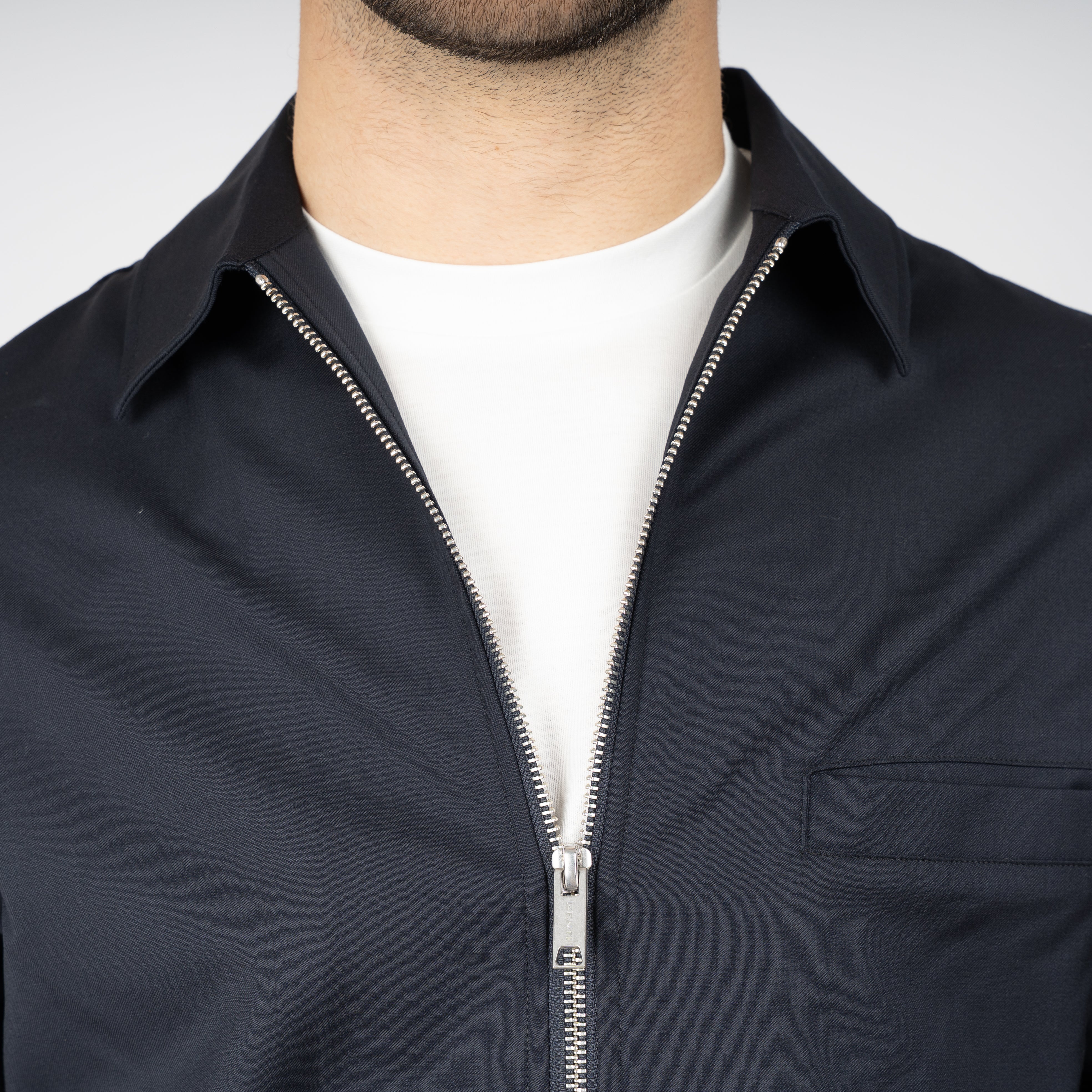 Genti Overshirt Blauw | Marzotto B-Dynamic