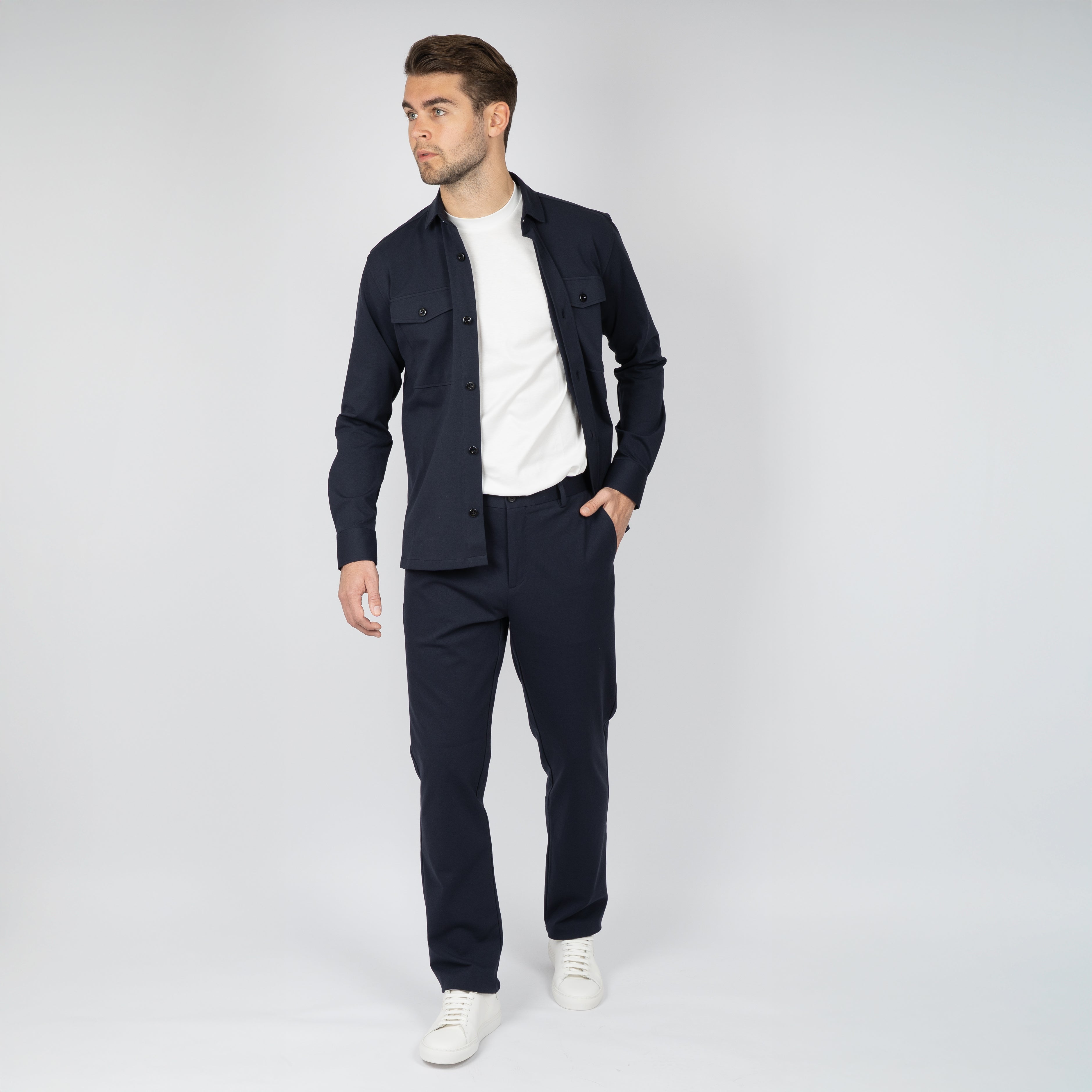 Genti Overshirt Donkerblauw | Dynamic