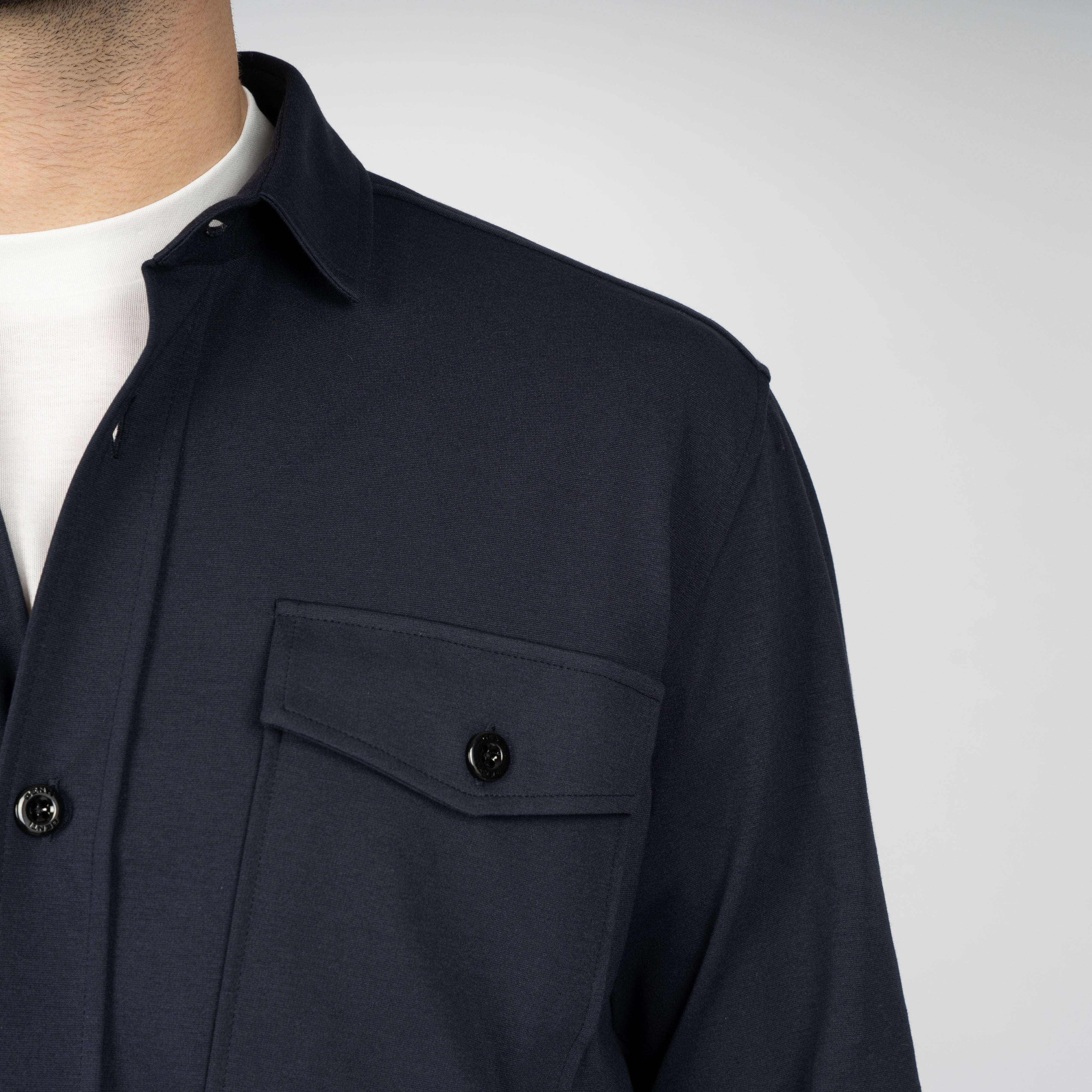 Genti Overshirt Donkerblauw | Dynamic