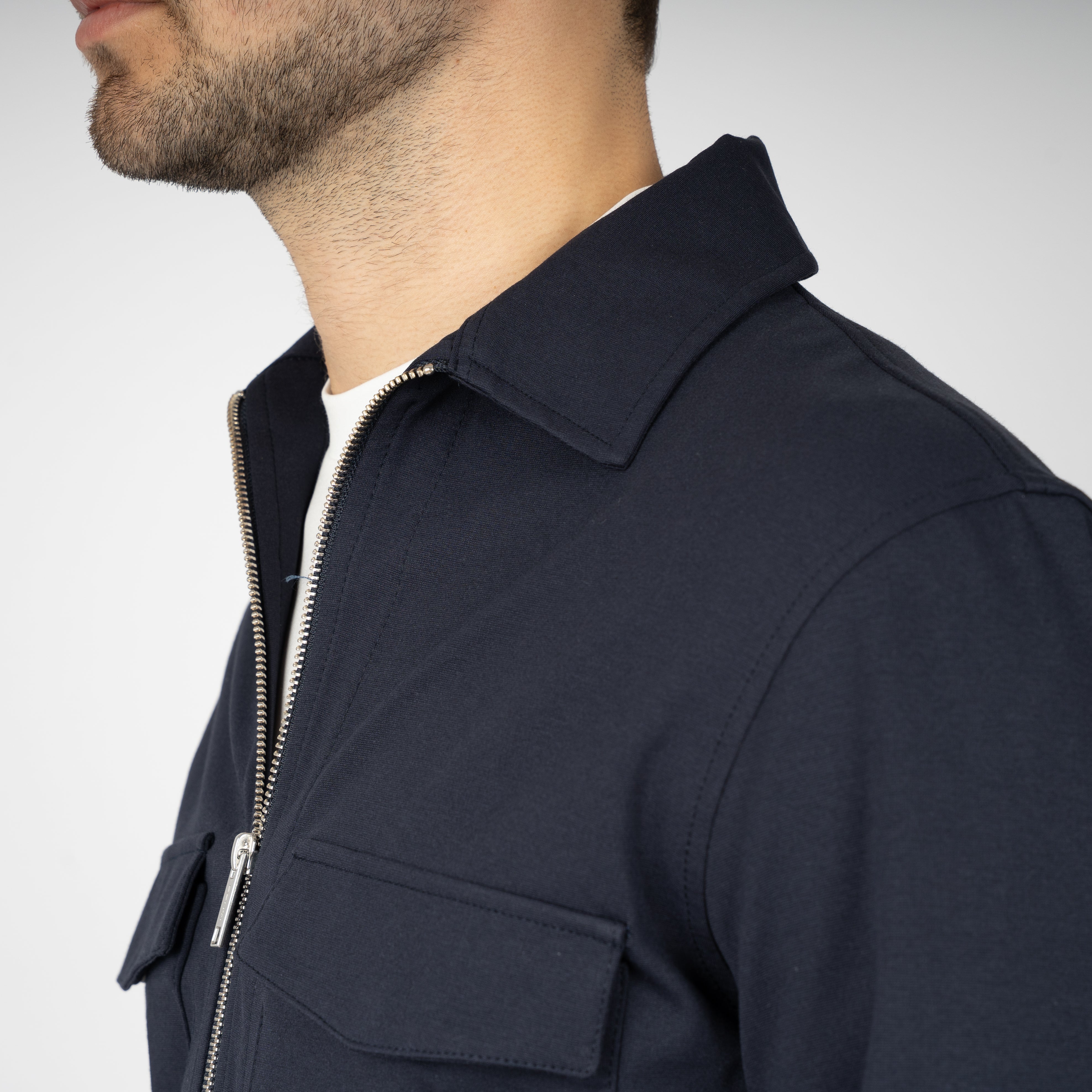 Genti Overshirt Donkerblauw | Dynamic