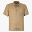 Ralph Lauren Overhemd Linnen Korte Mouw Camel | Classic Fit