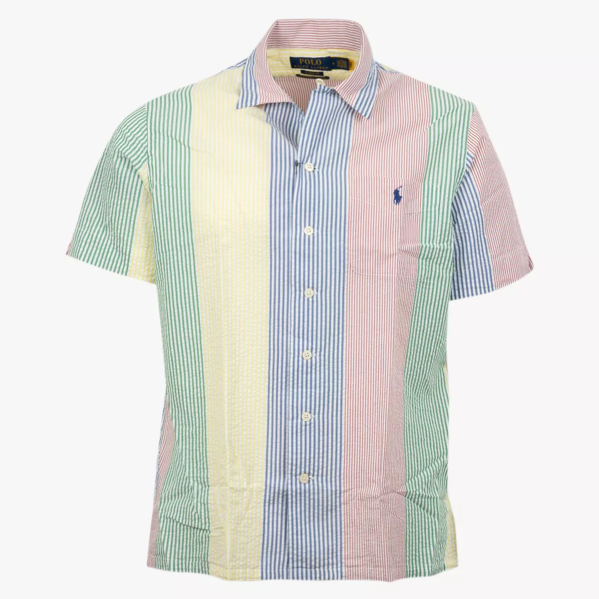 Ralph Lauren Overhemd Korte Mouwen Multi Stripe | Custom Fit