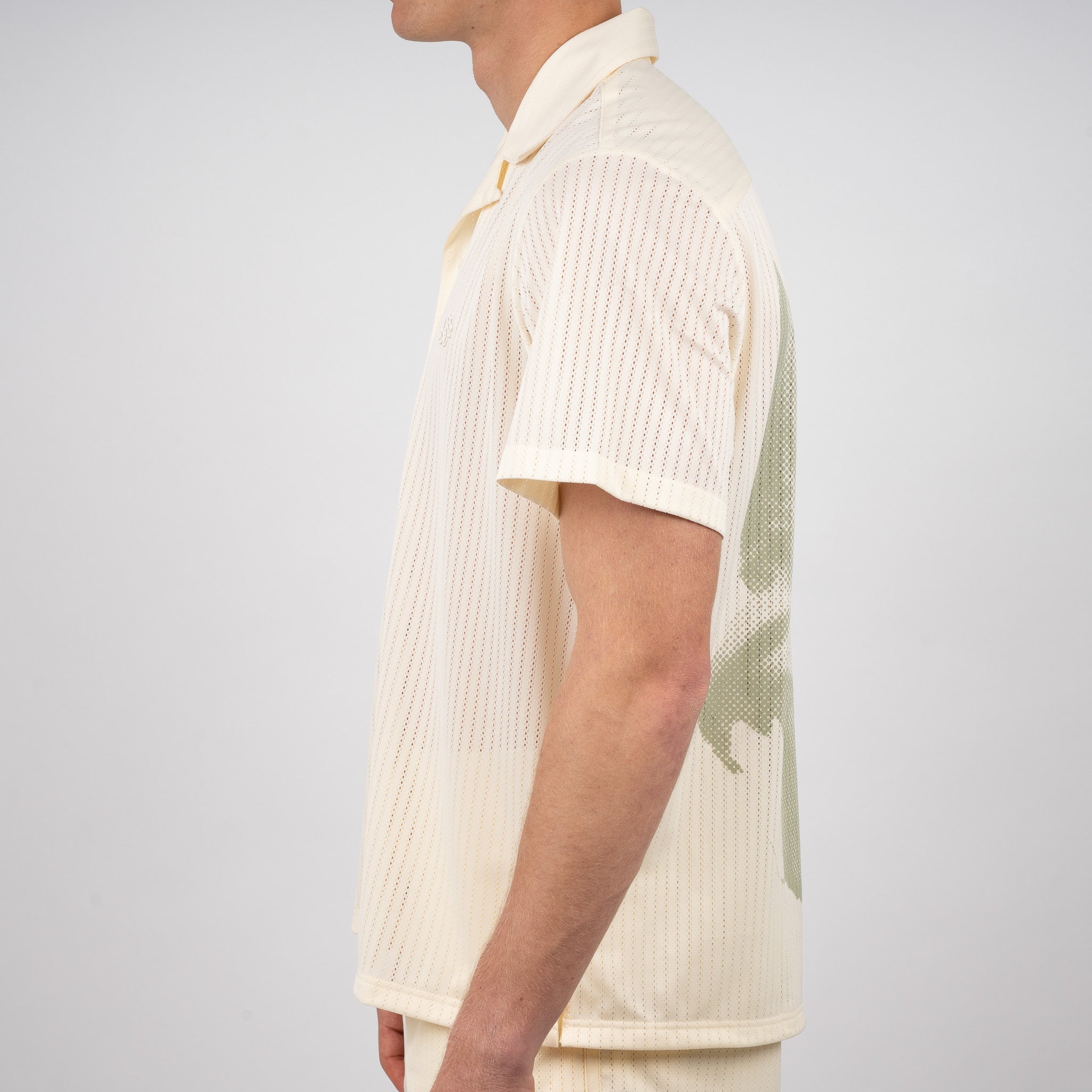 Filling Pieces Overhemd Korte Mouw Crème | Resort Shirt