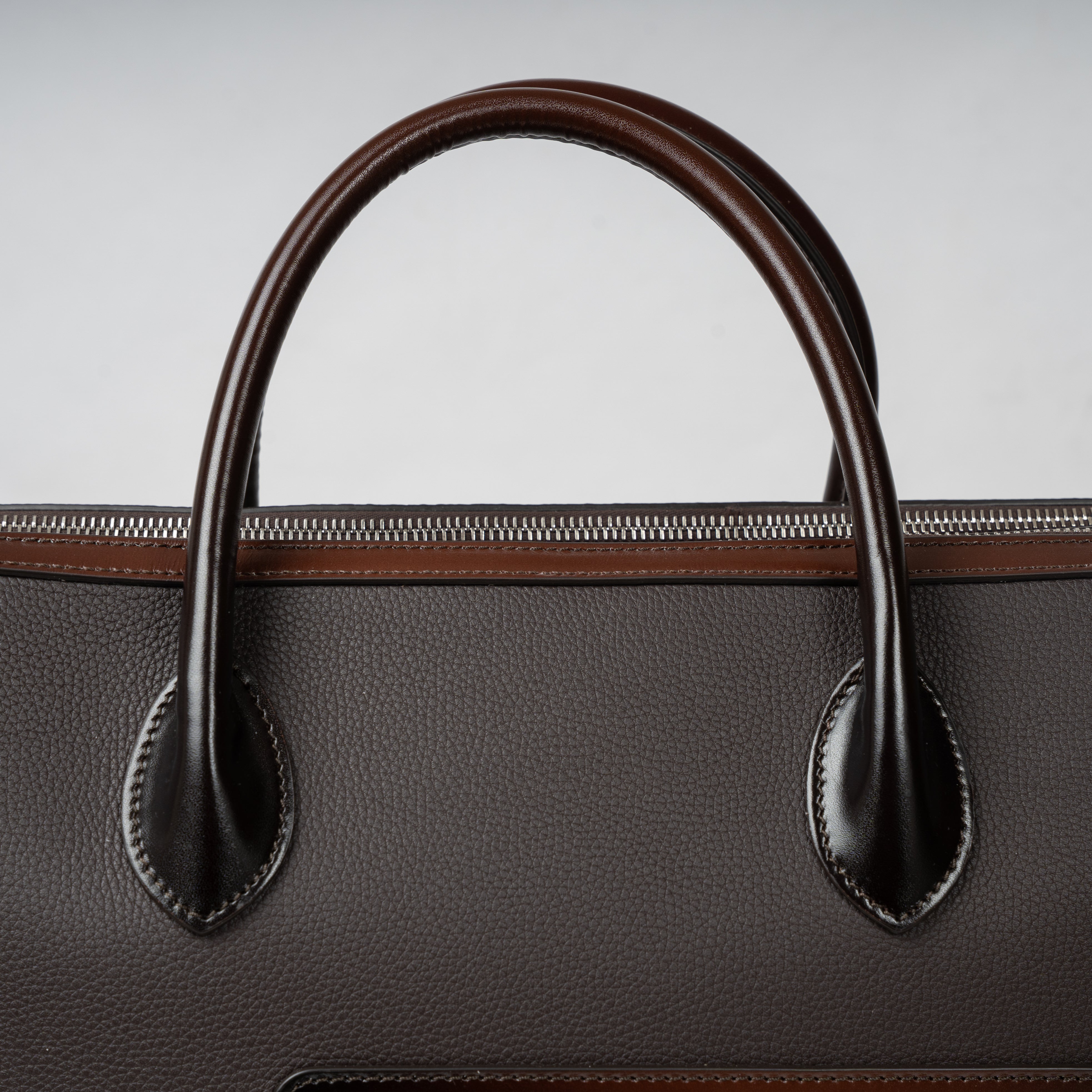 Santoni Laptop Tas Bruin | Velatura Finish