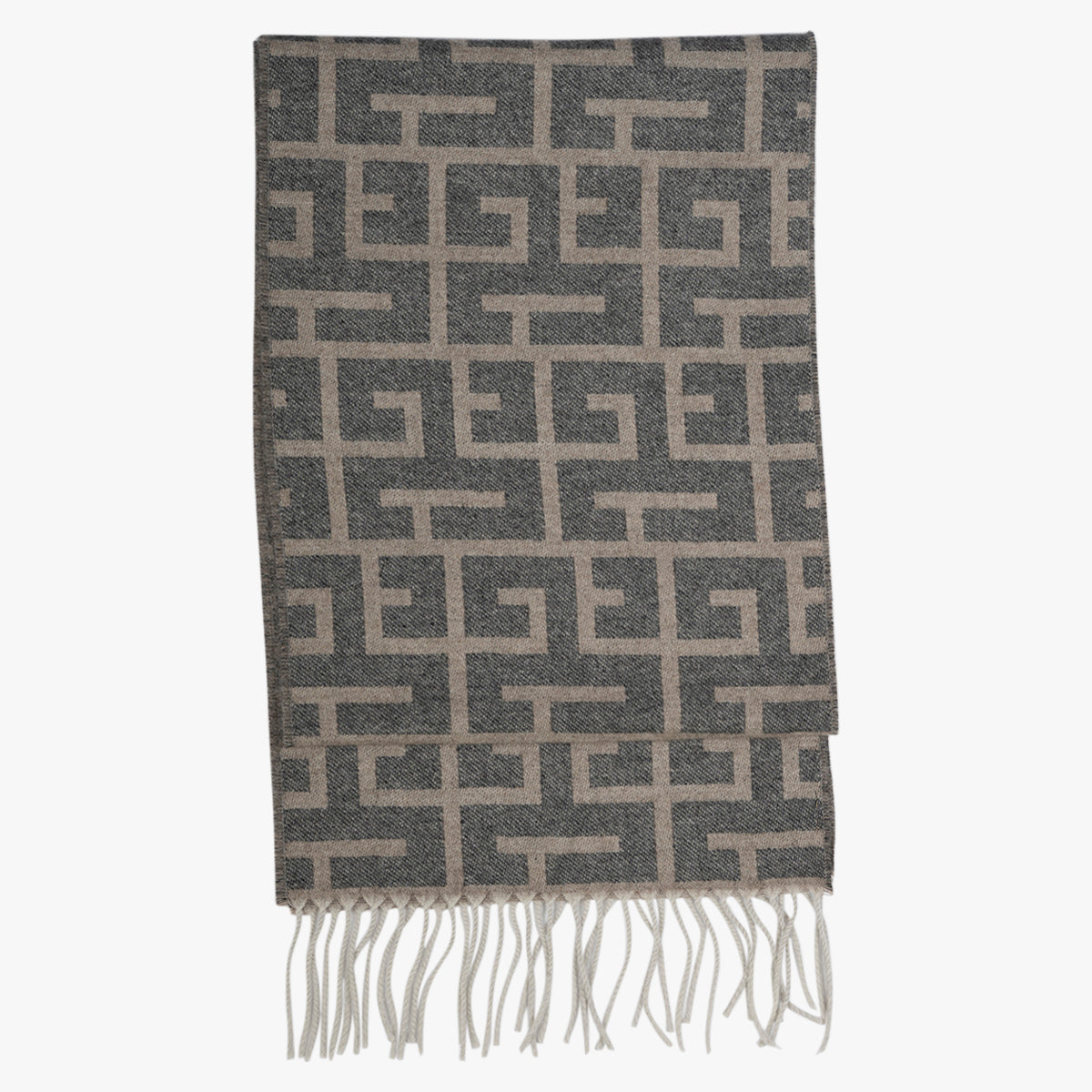 SARTO Kasjmier Sjaal bruin met beige
