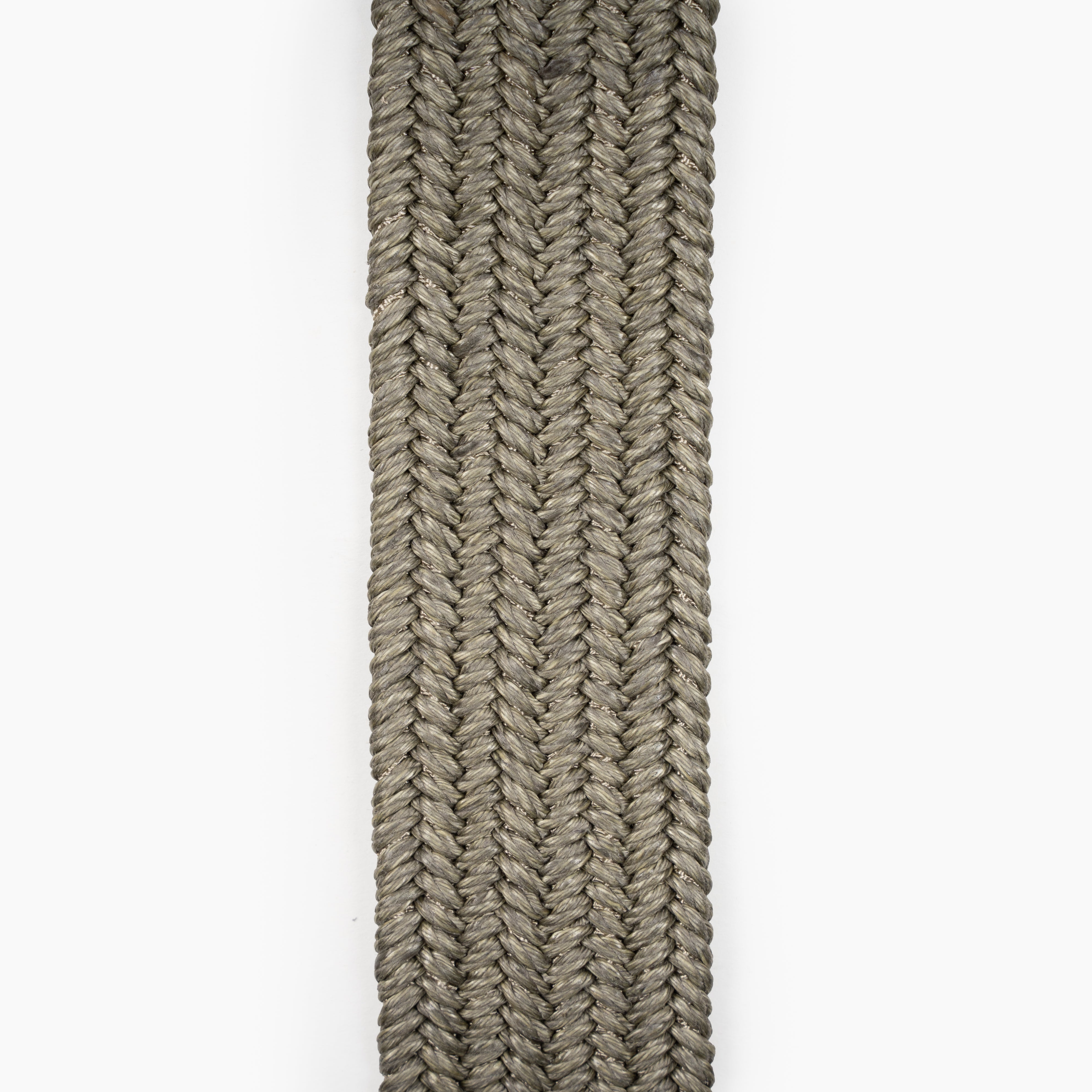 Athison Gevlochten Riem Taupe | Linnen Stretch