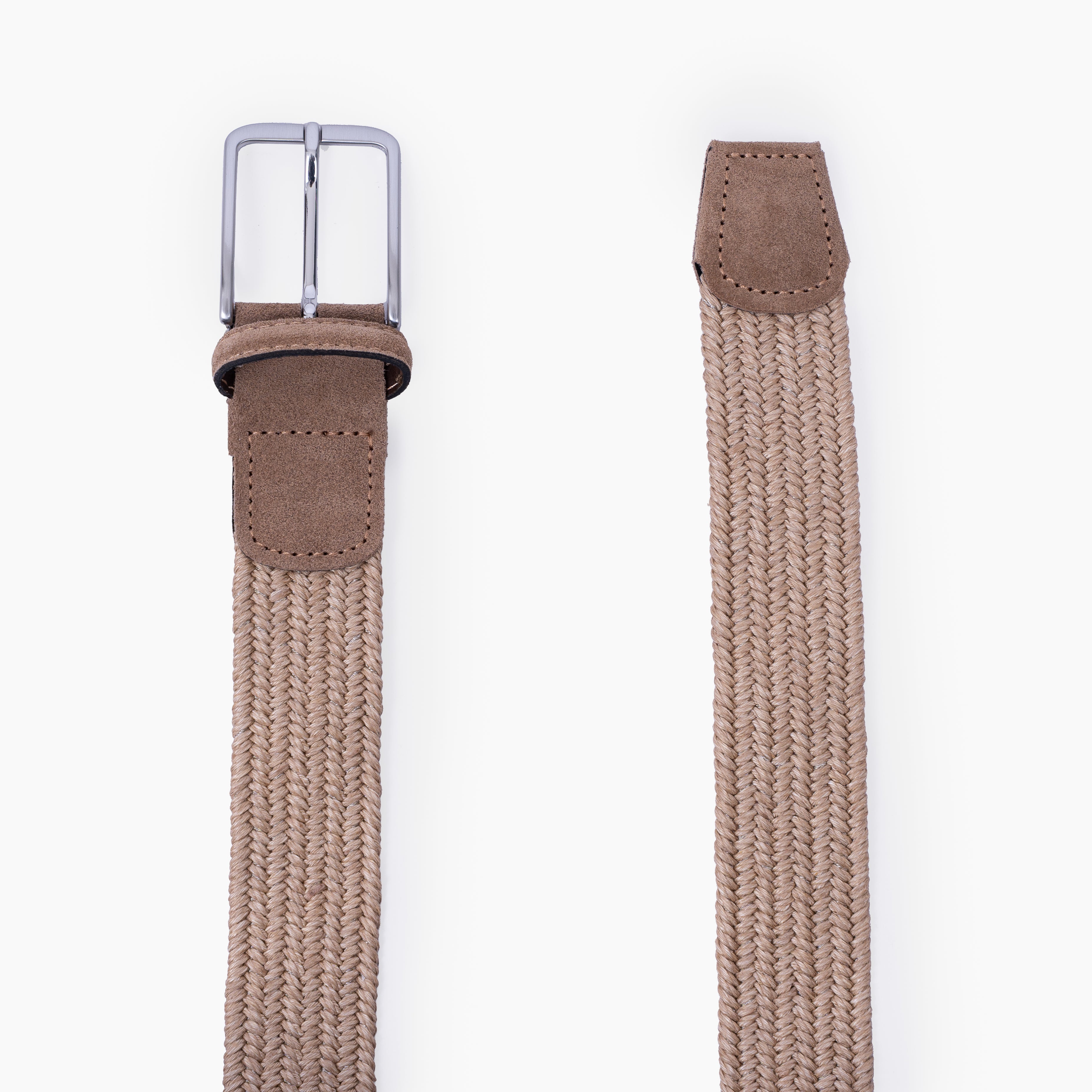 Athison Gevlochten Riem Beige
