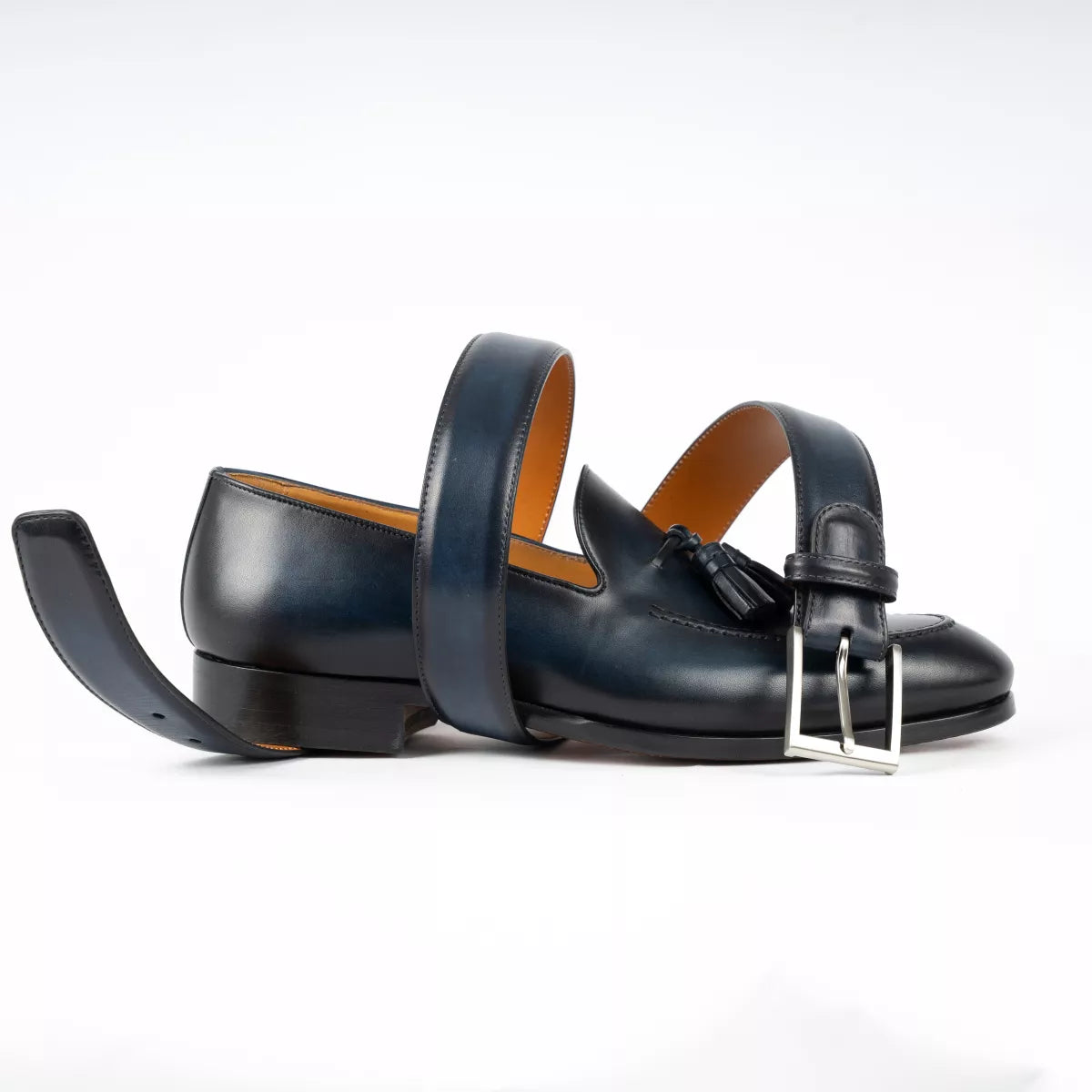 Magnanni Riem Leer Donkerblauw | Wind Azul