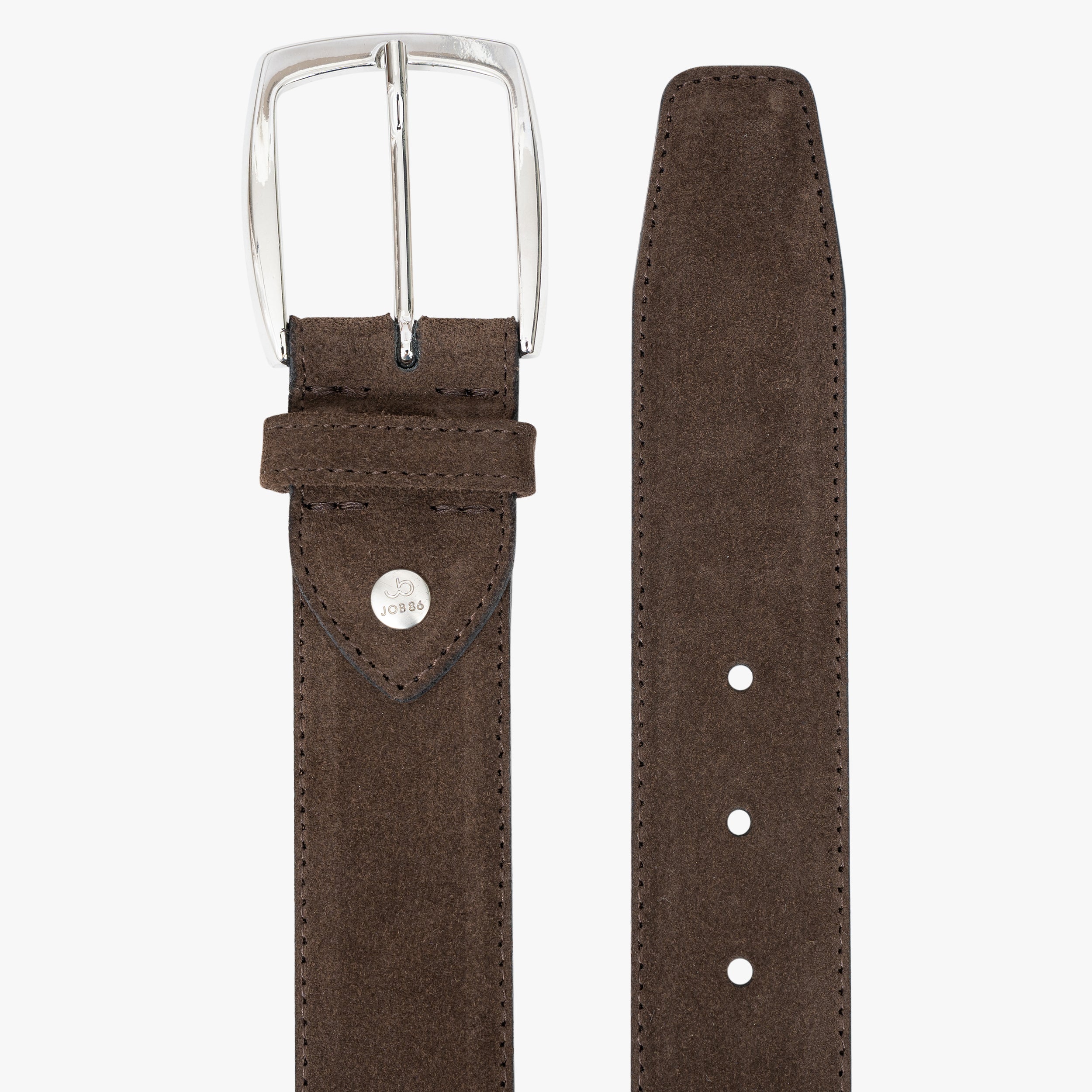 Job Belts Leren Riem Bruin | Suede