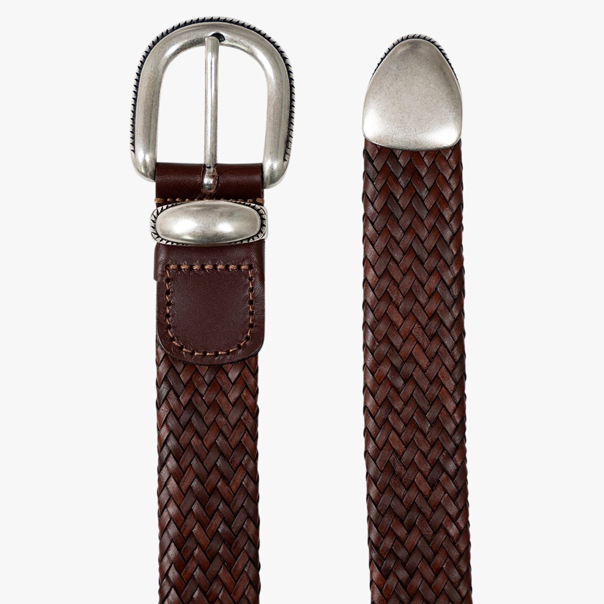 Athison Leren riem bruin