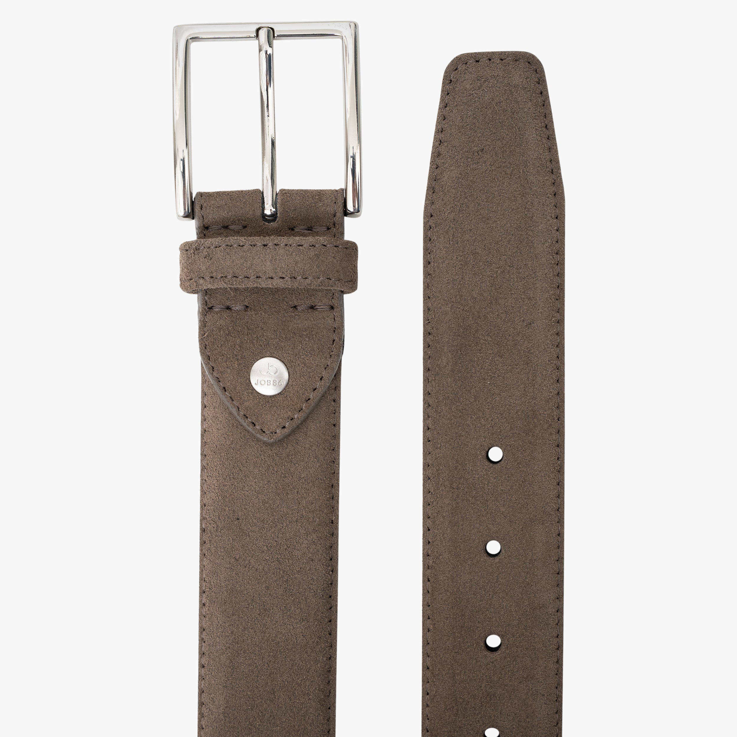 Job Belts Leren Riem Taupe | Suède