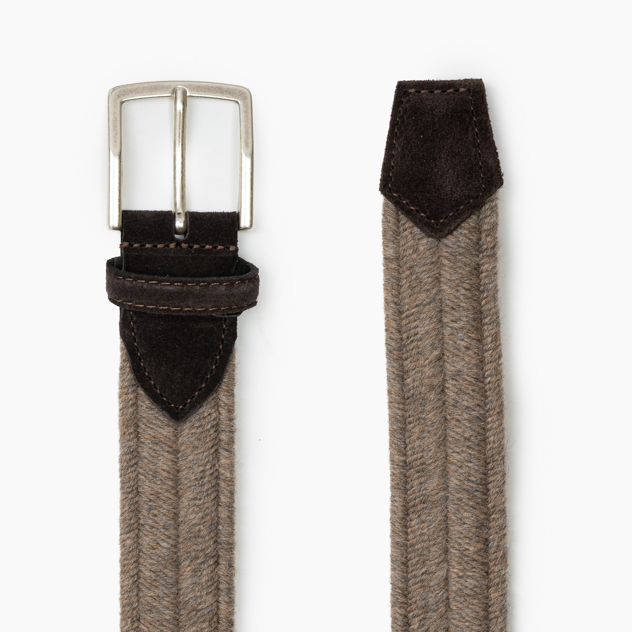 Athison Gevlochten Riem Beige