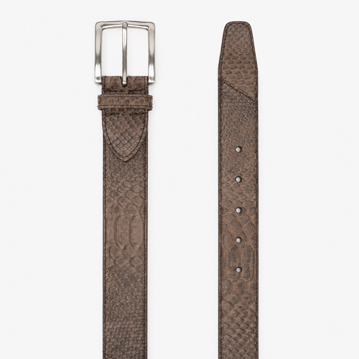JOB86 Slangenleer Riem Donkerbruin | Python