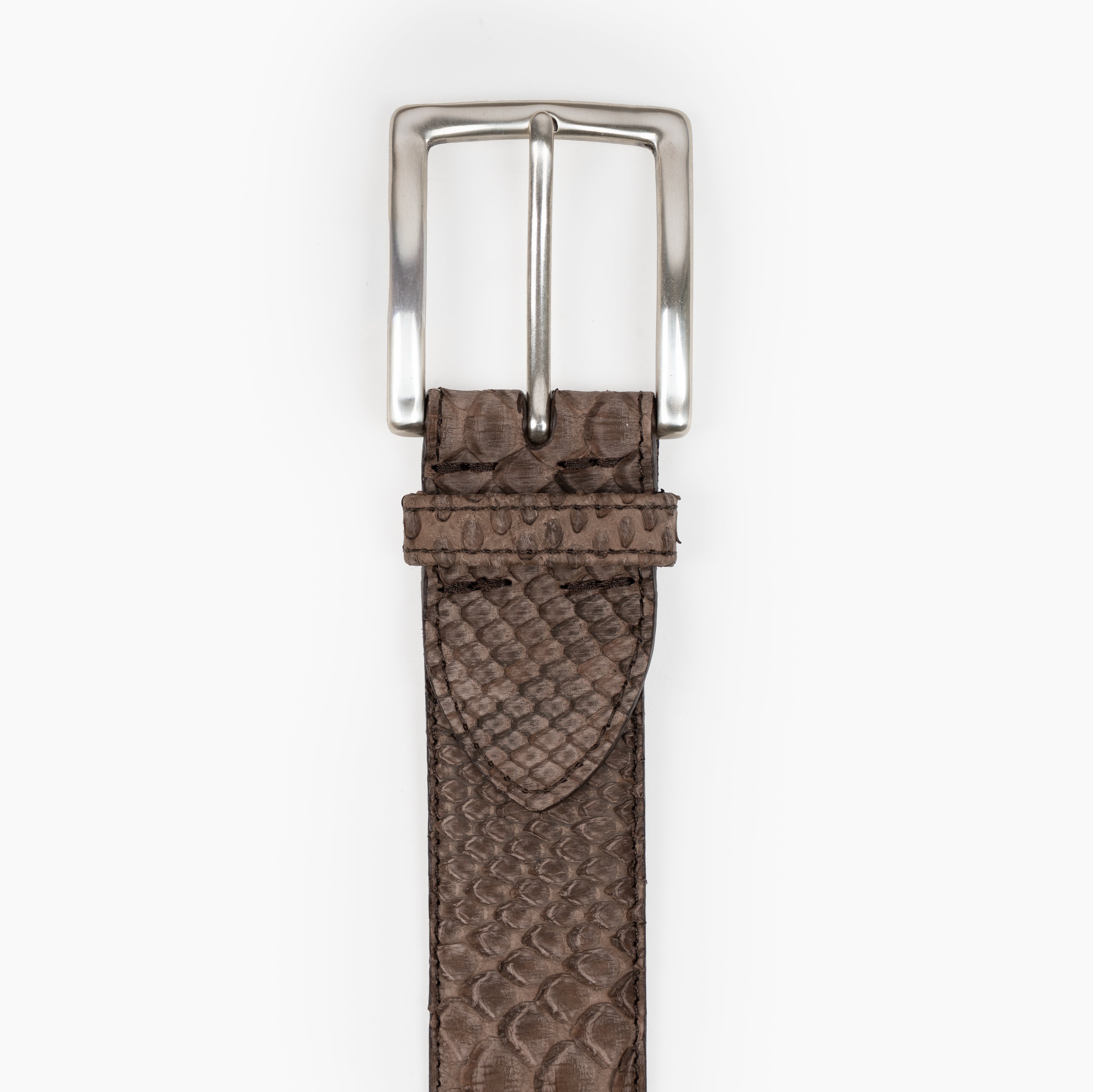JOB86 Slangenleer Riem Donkerbruin | Python