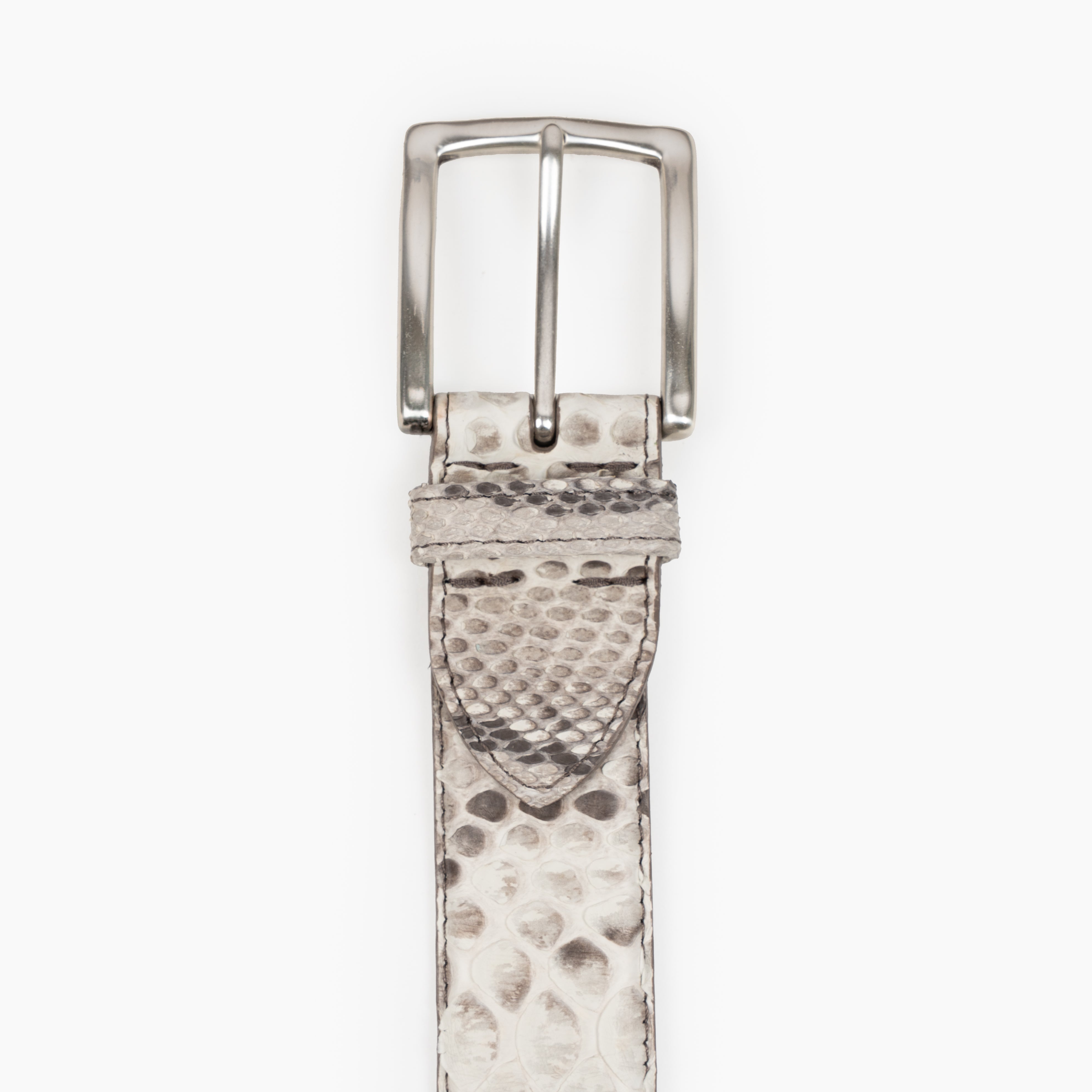 JOB86 Slangenleer Riem Off-White | Python