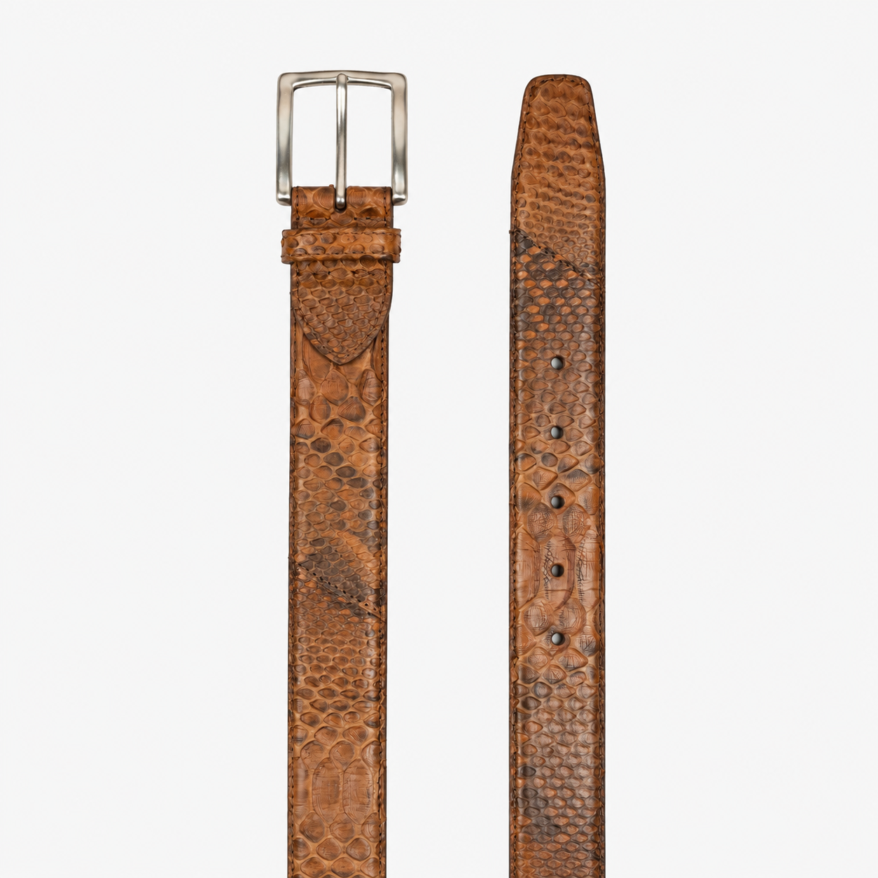 JOB86 Slangenleer Riem Cognac | Python