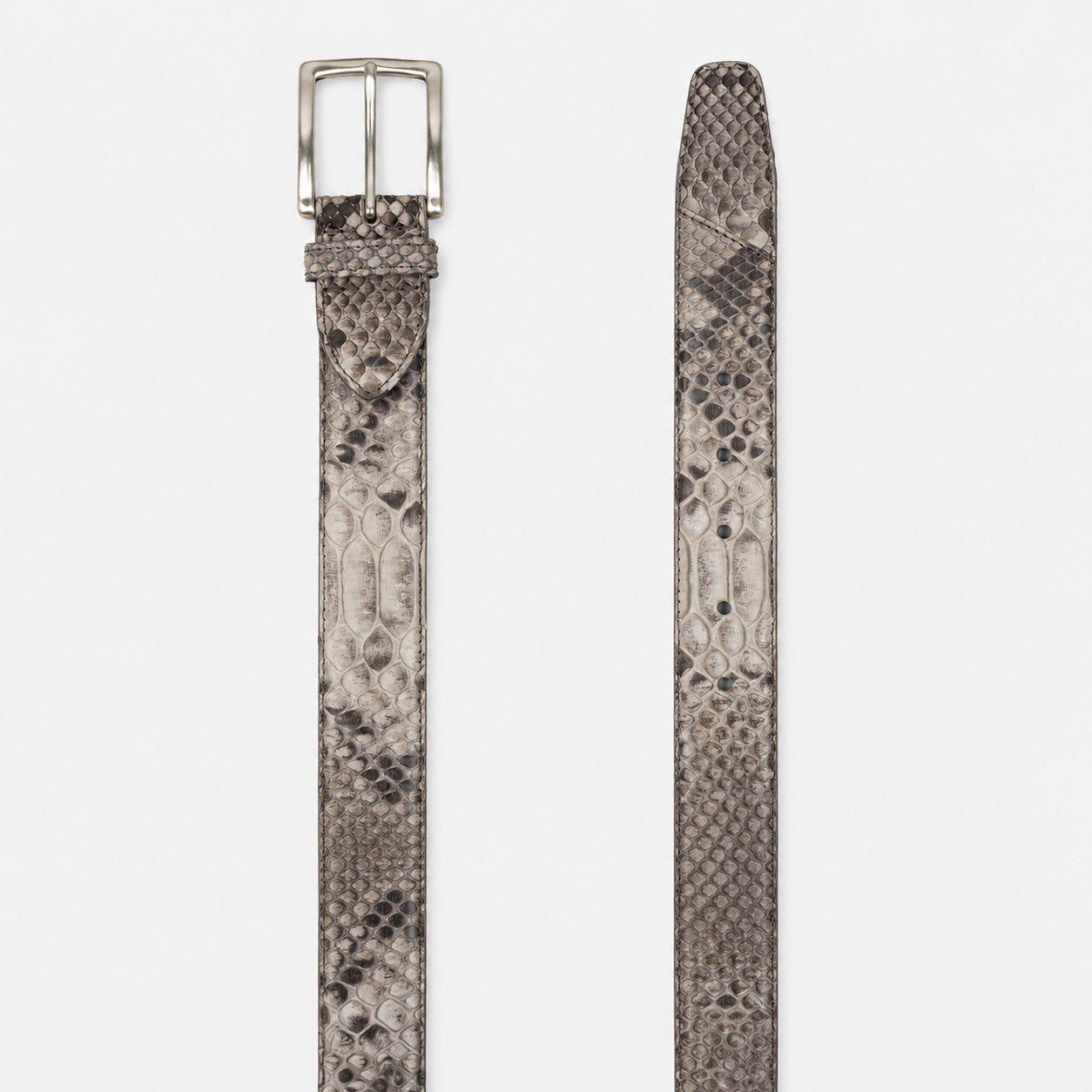 JOB86 Slangenleer Riem Taupe | Python