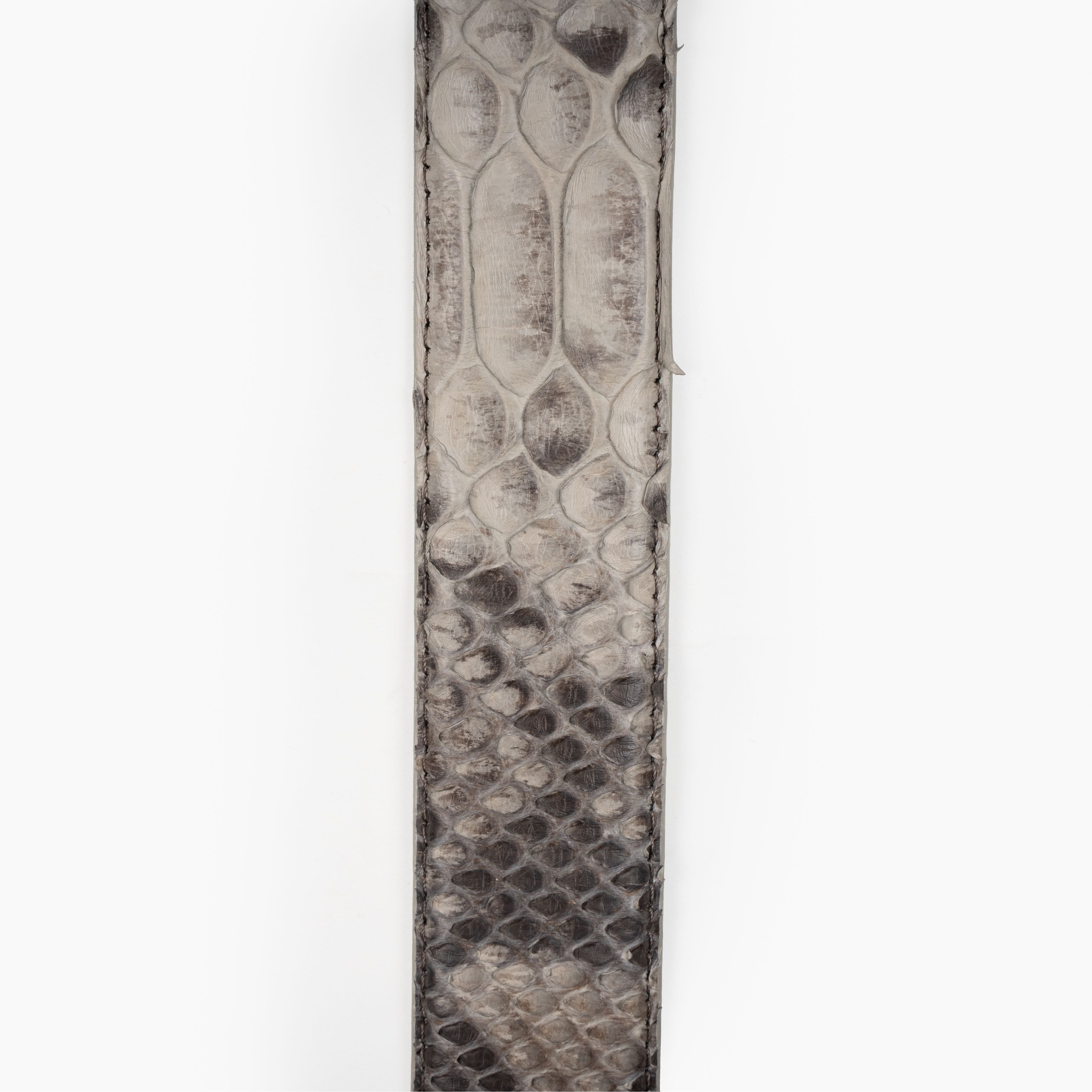 JOB86 Slangenleer Riem Taupe | Python