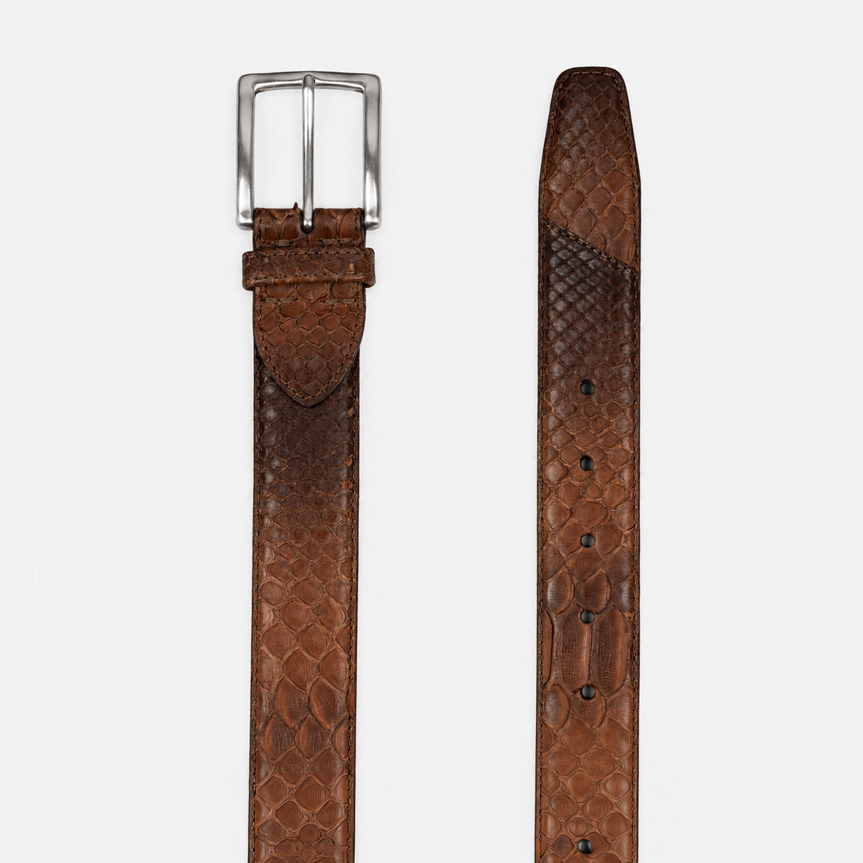 JOB86 Slangenleer Riem Bruin | Python