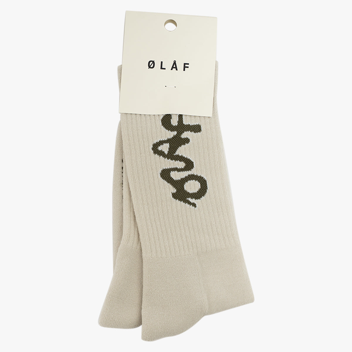 Olaf Sokken Beige | Signature Logo Socks
