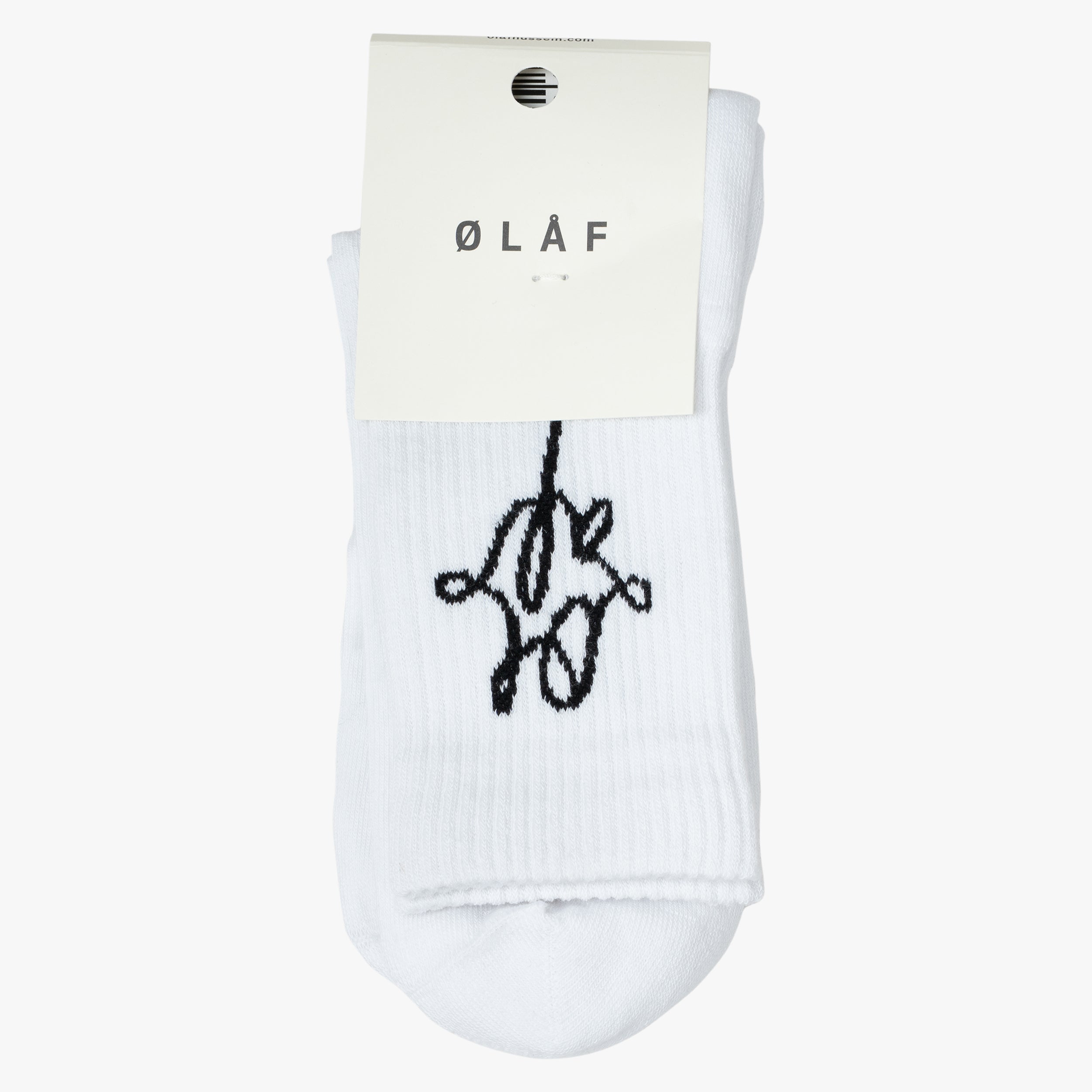 Olaf Sokken Wit | Monogram Socks