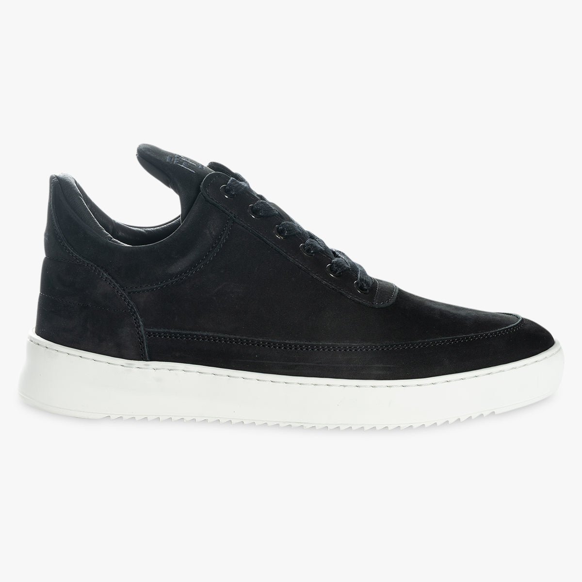 Filling Pieces Sneakers Zwart | Low Top Nubuck