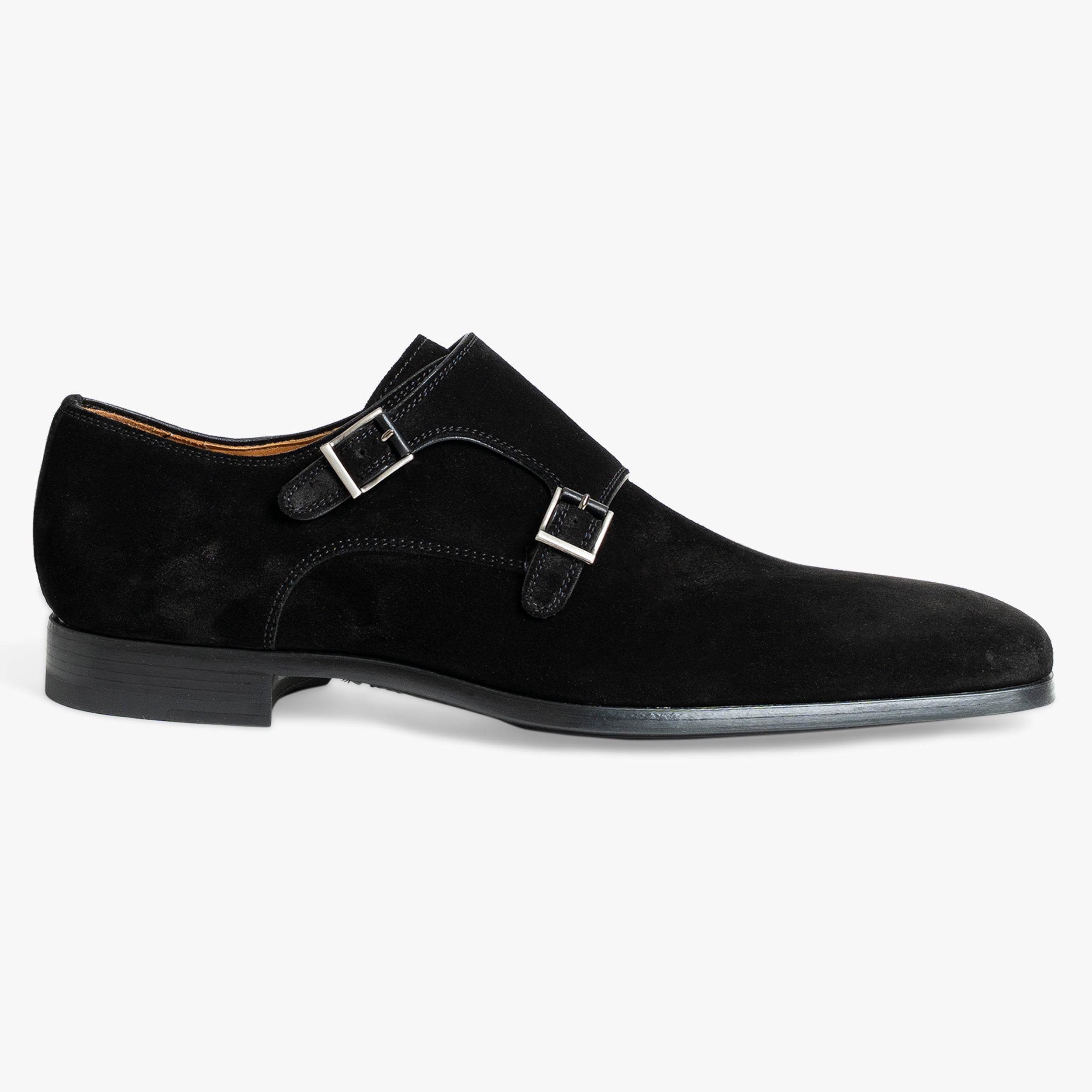Magnanni Dubbele Gespschoen Zwart