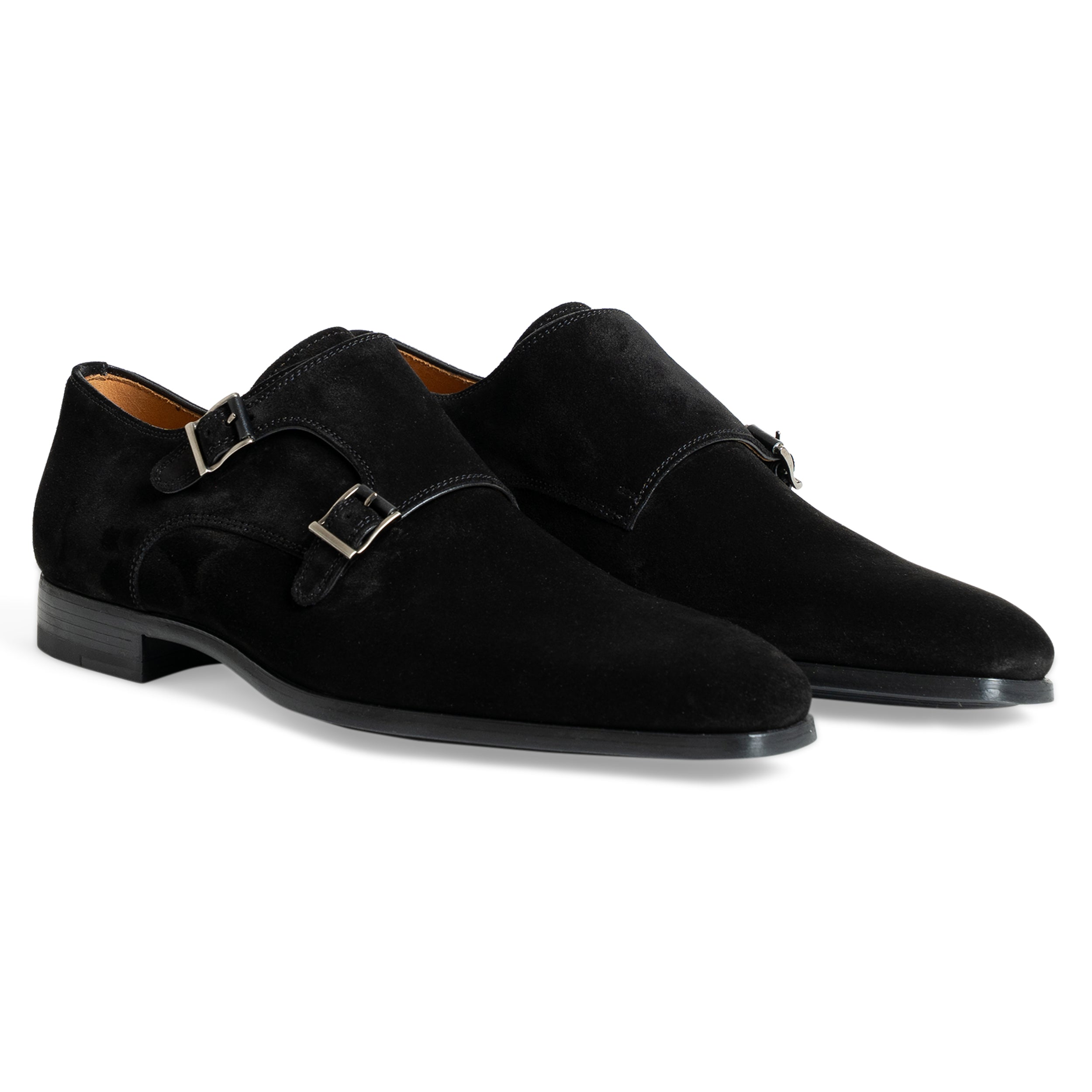 Magnanni Dubbele Gespschoen Zwart