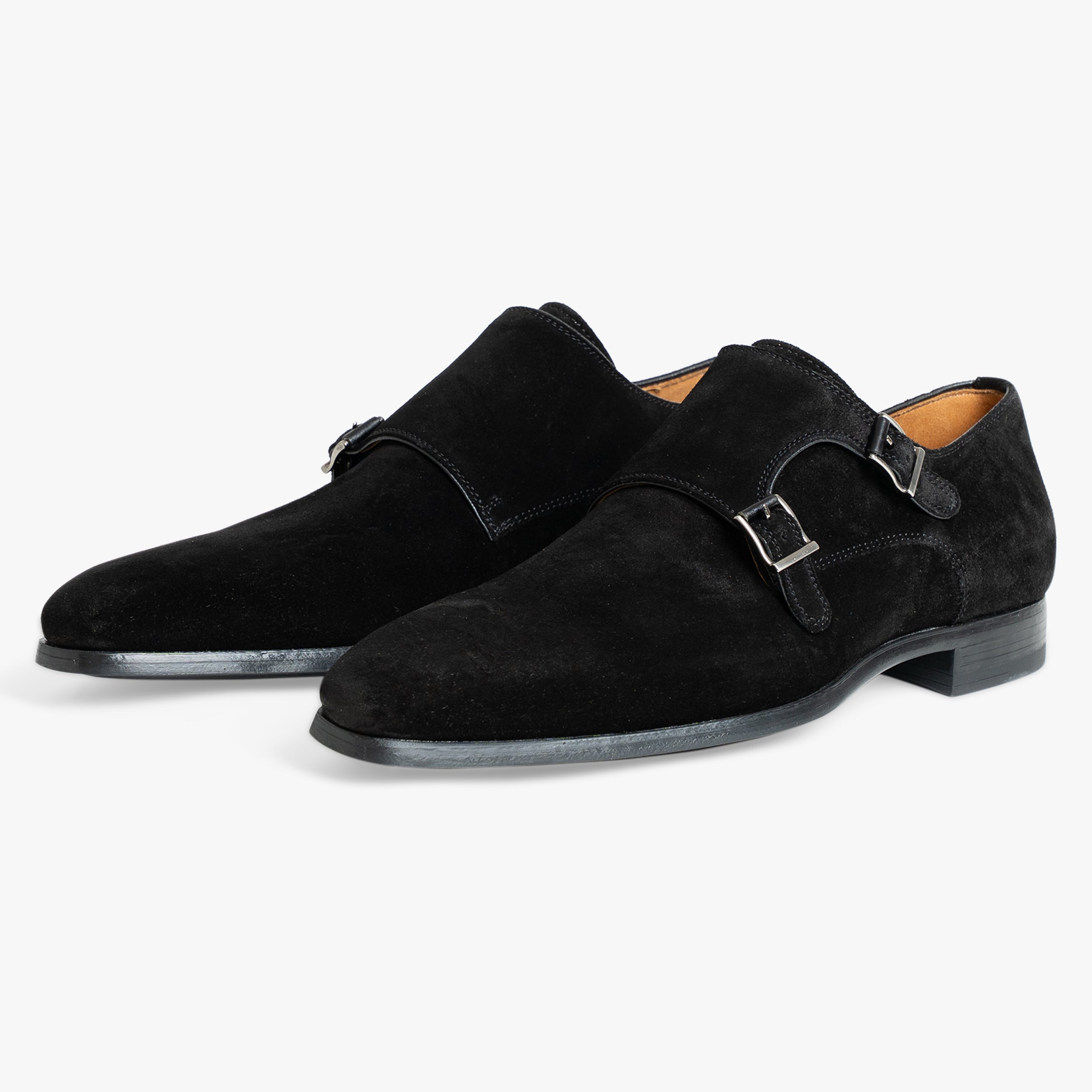 Magnanni Dubbele Gespschoen Zwart