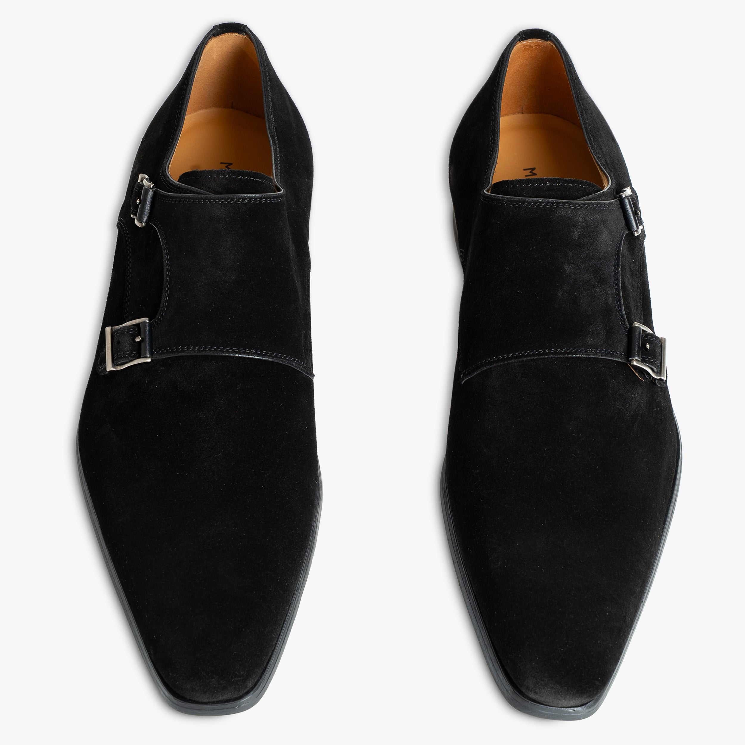 Magnanni Dubbele Gespschoen Zwart