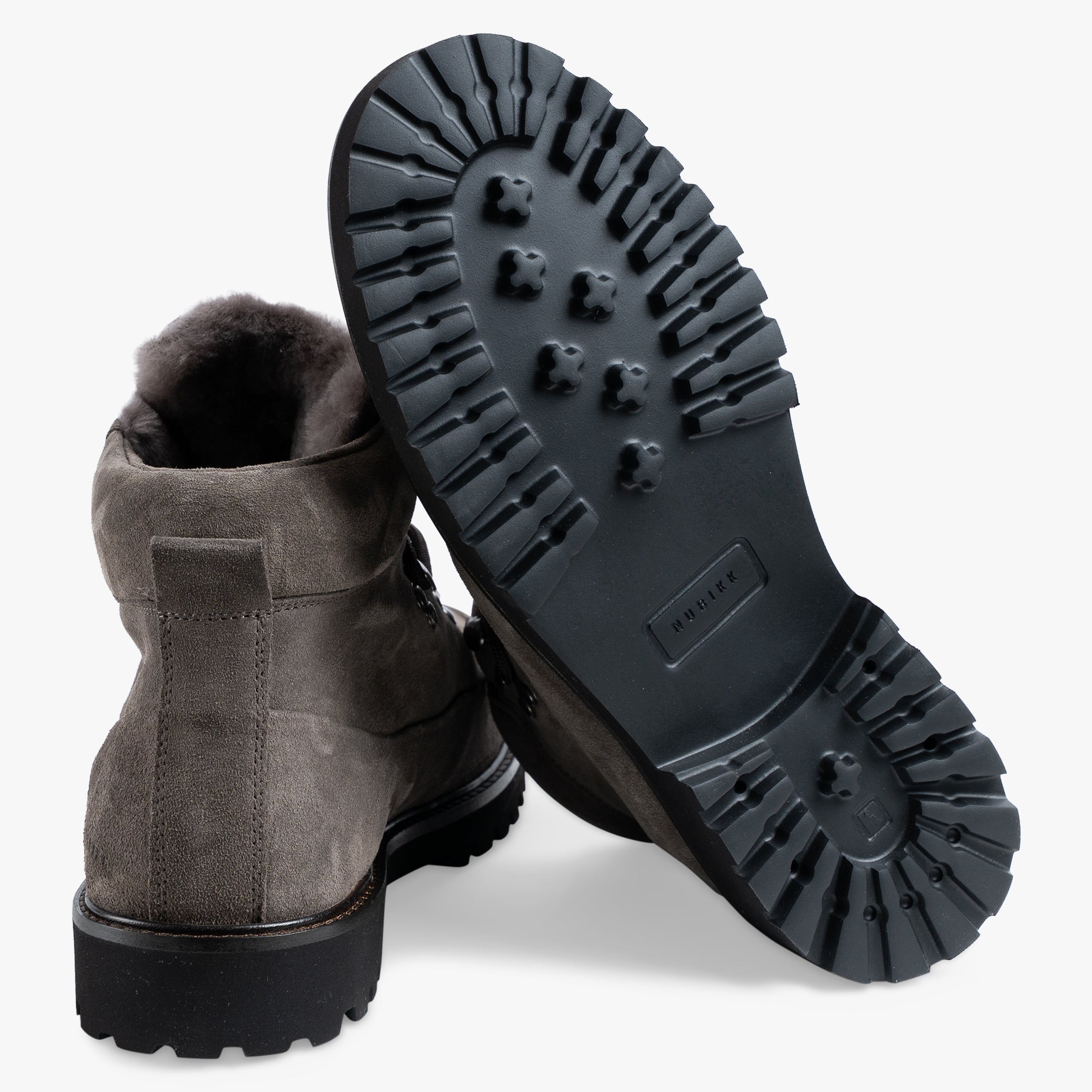 Nubikk Boot Grijs | Logan Chad Fur