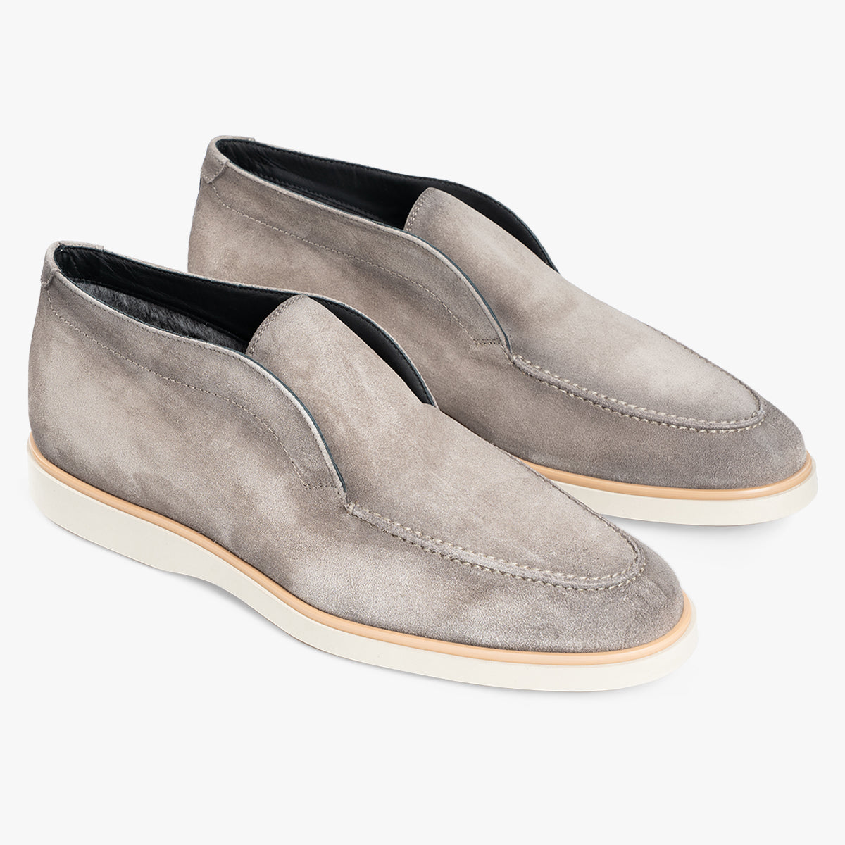 Magnanni Loafers Lichtgrijs Suede | Loda
