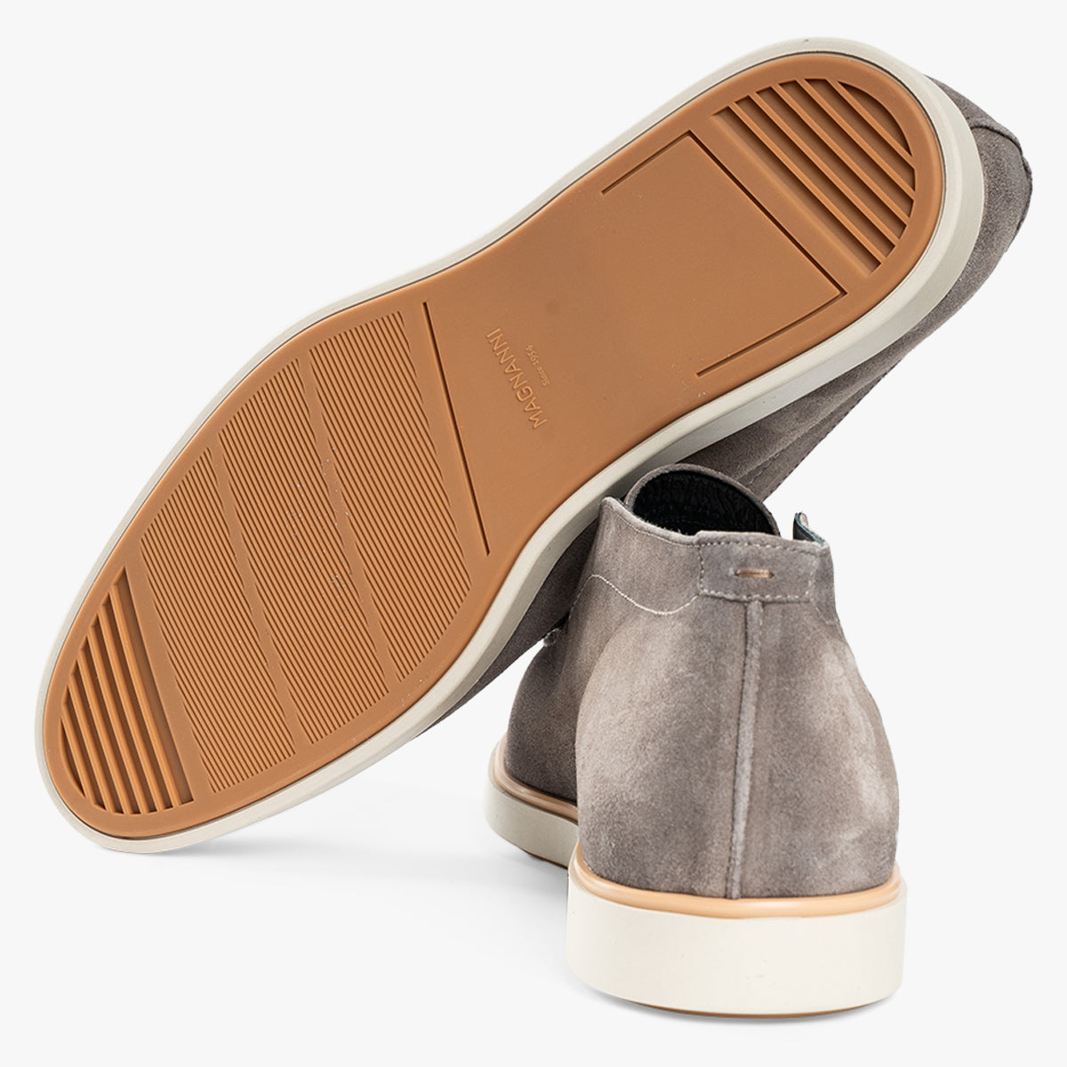 Magnanni Loafers Lichtgrijs Suede | Loda