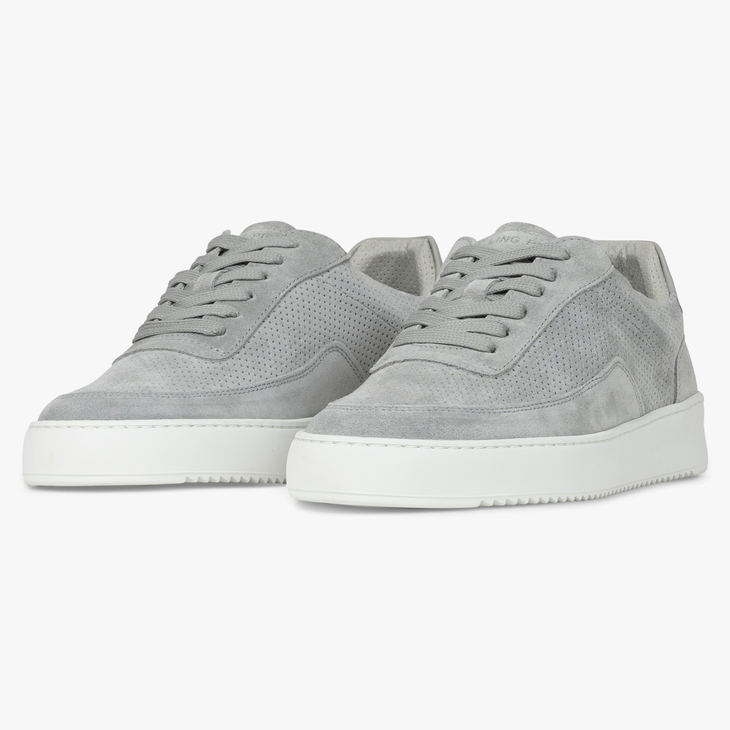 Filling Pieces Sneaker Grijs | Mondo Suede Perforated