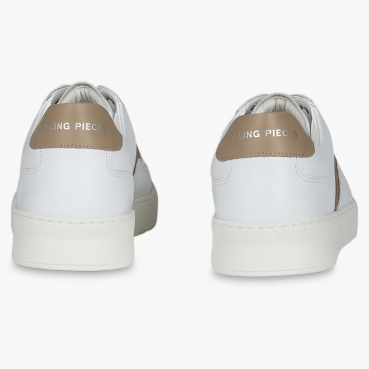 Filling Pieces Sneaker wit met taupe | Mondo Game