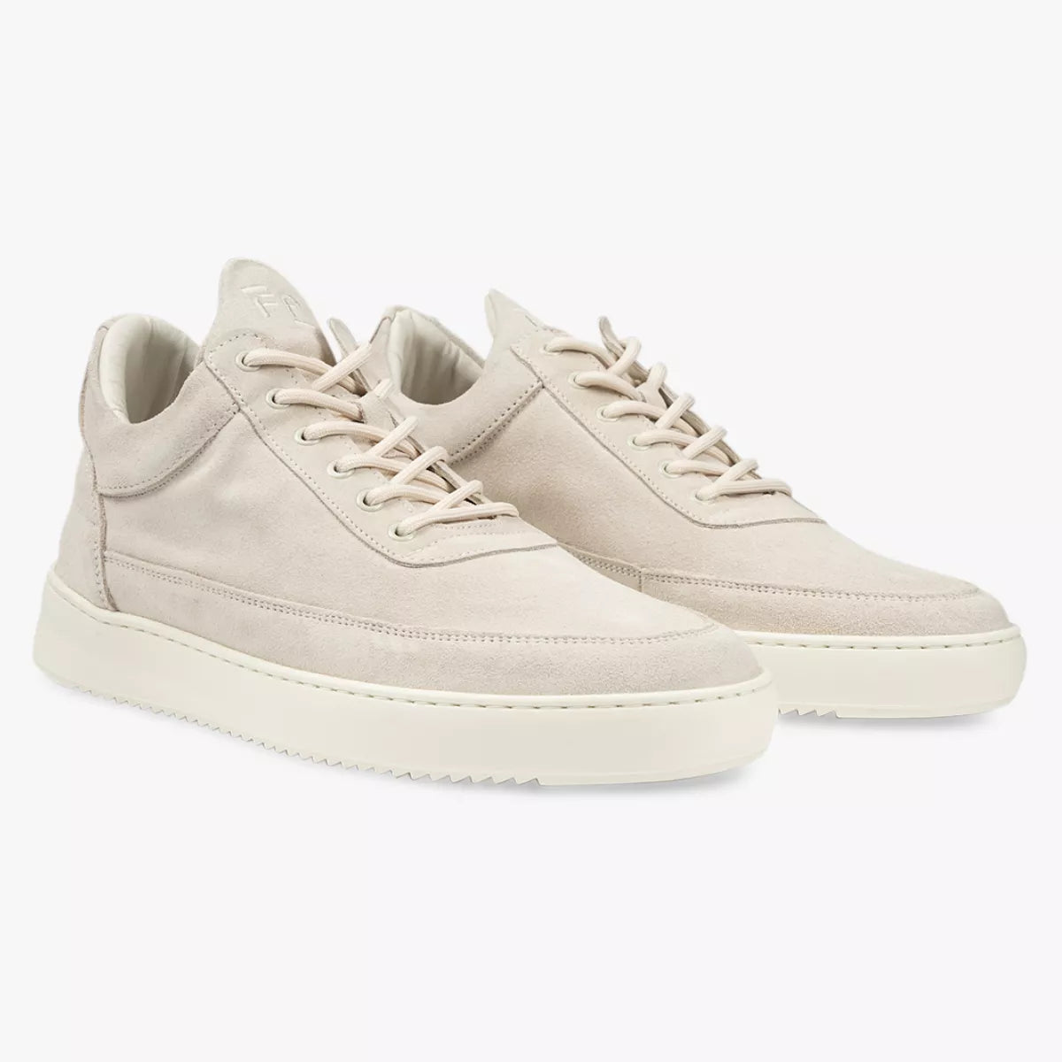 Filling Pieces Sneaker Beige | Low Top Organic Suede