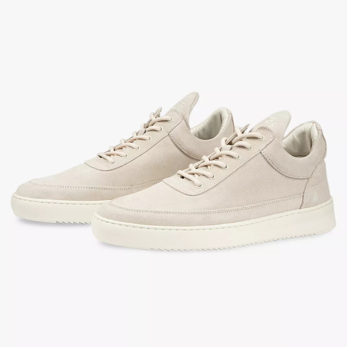 Filling Pieces Sneaker Beige | Low Top Organic Suede