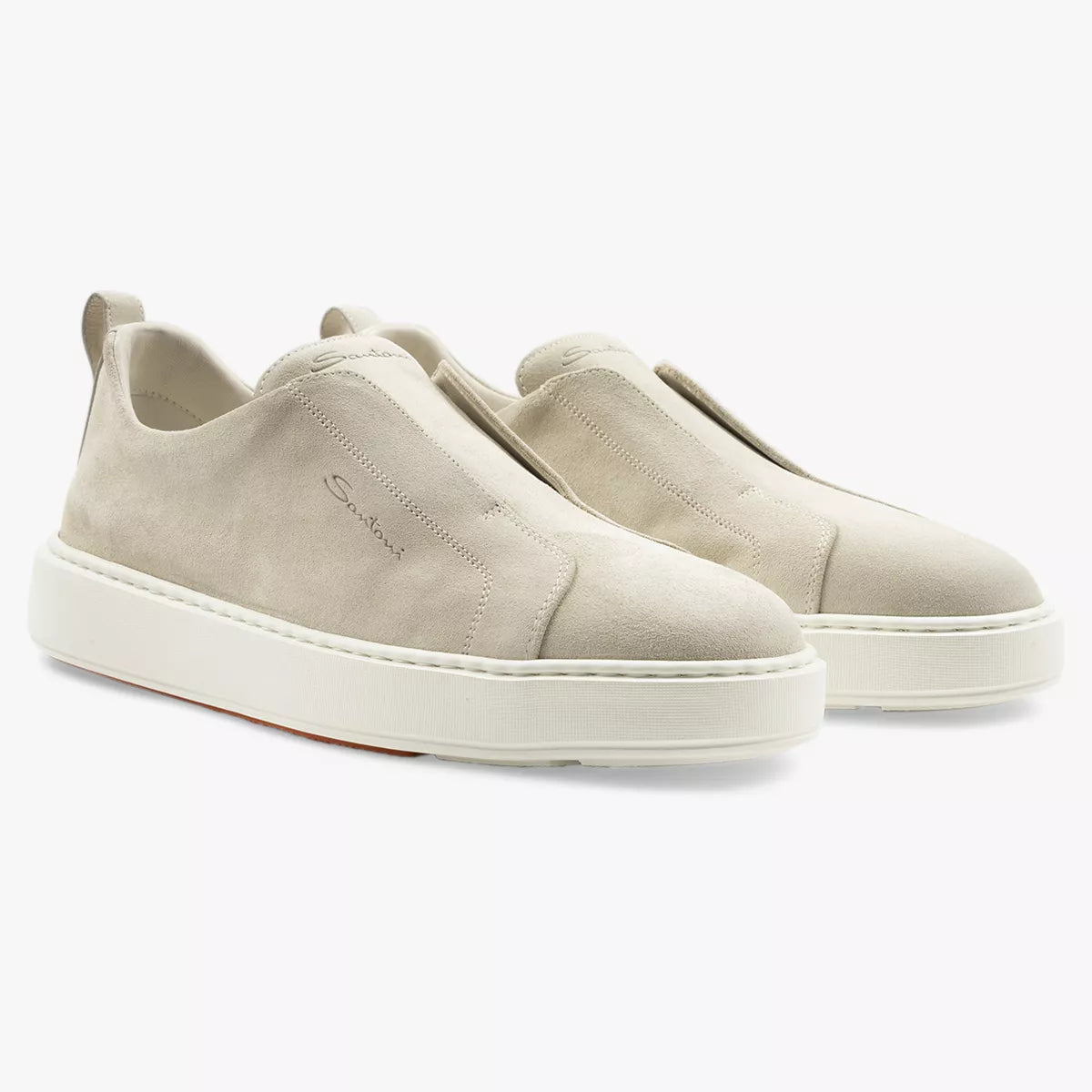 Santoni Sneaker Suède Beige | Slip-On