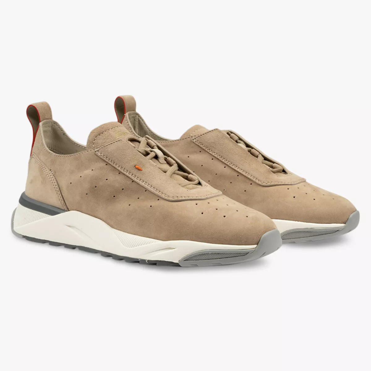 Santoni Sneaker Beige Suede